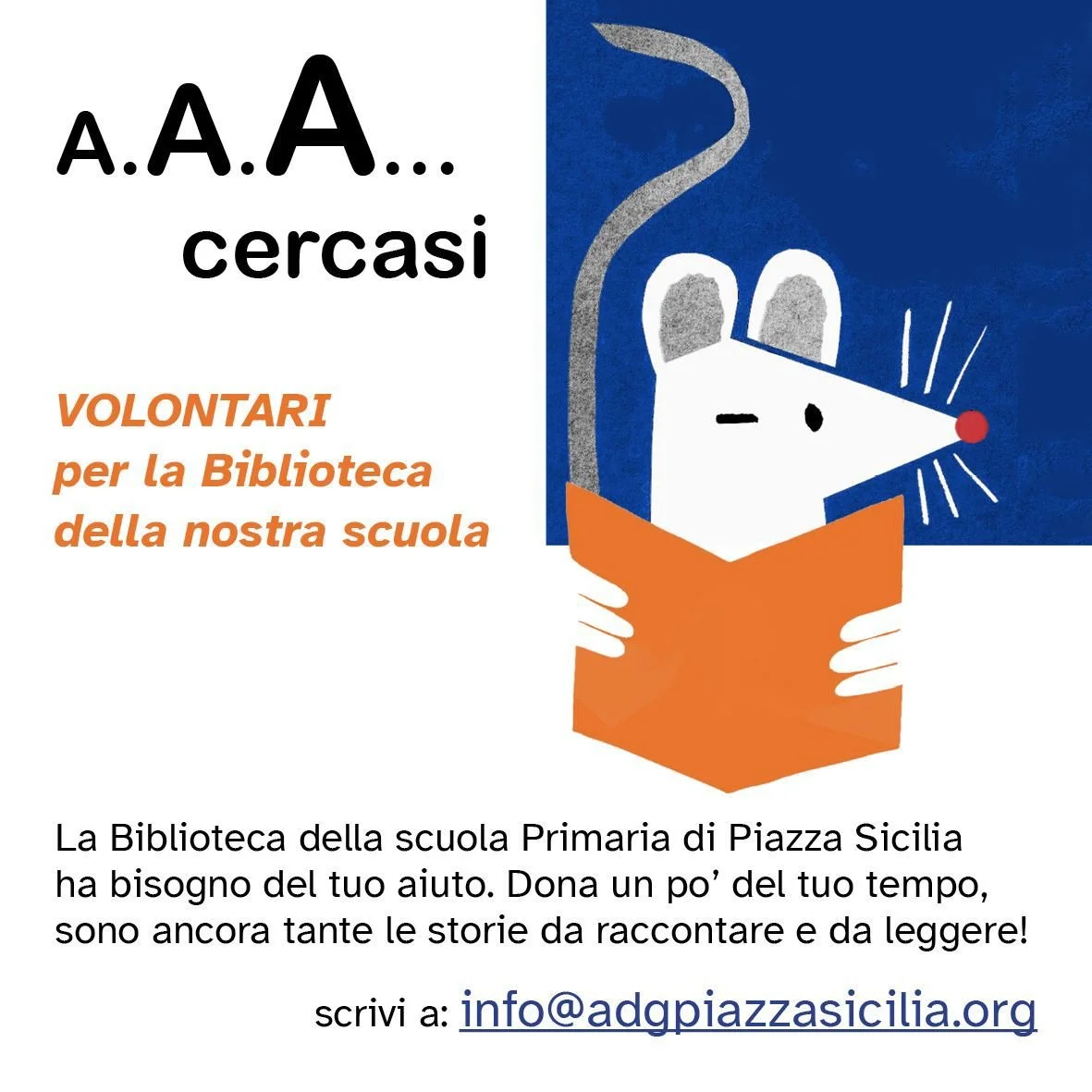 A.A.A. Cercasi Volontari Biblioteca