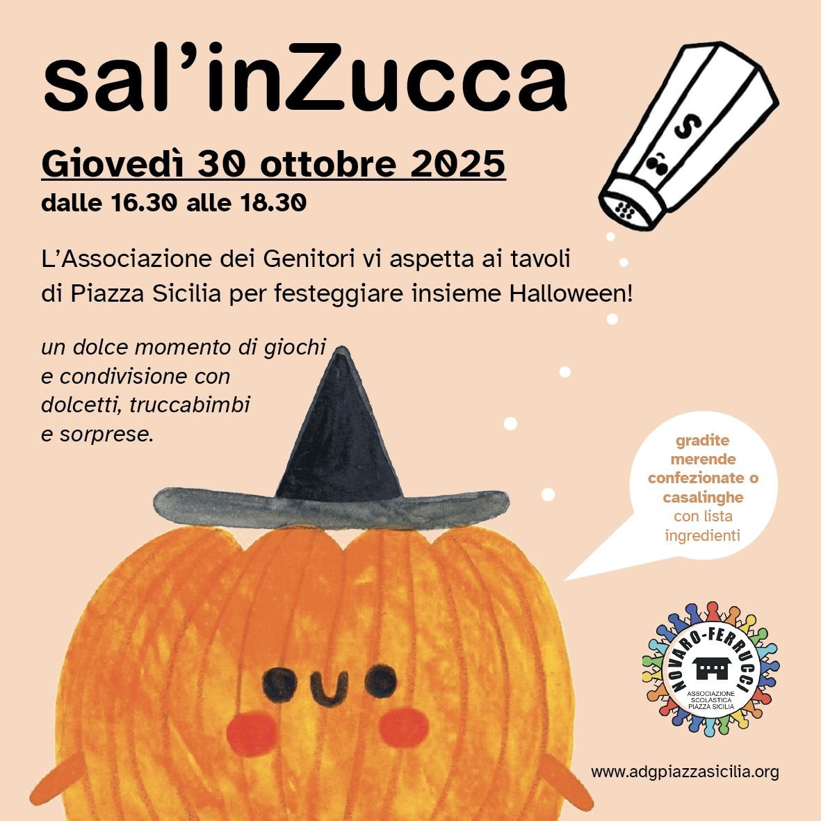sal’inZucca - la festa di Halloween in piazza Sicilia