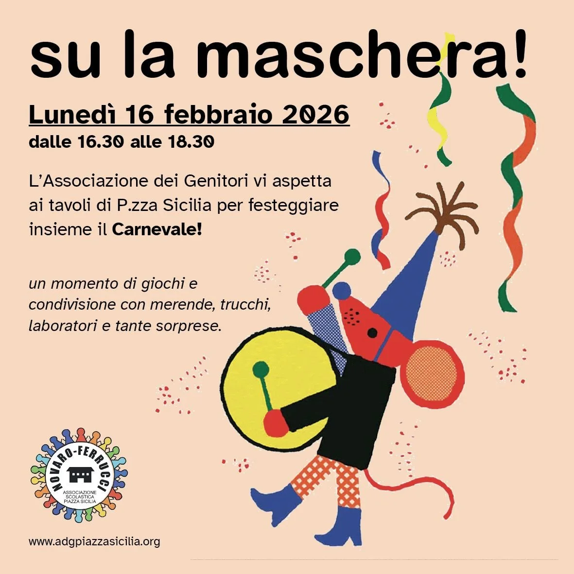 Su la maschera!