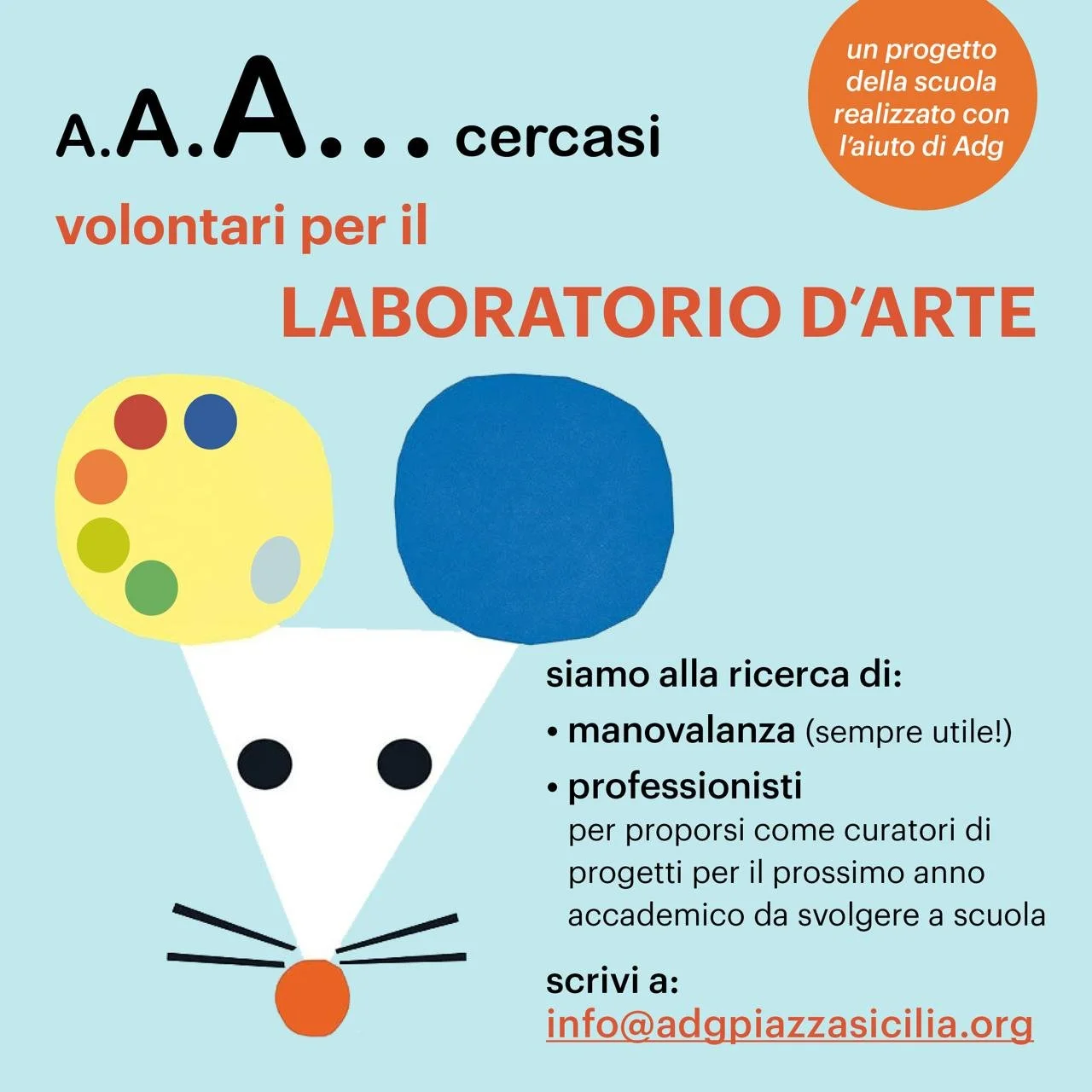 A.A.A. Cercasi Volontari Laboratori Arte