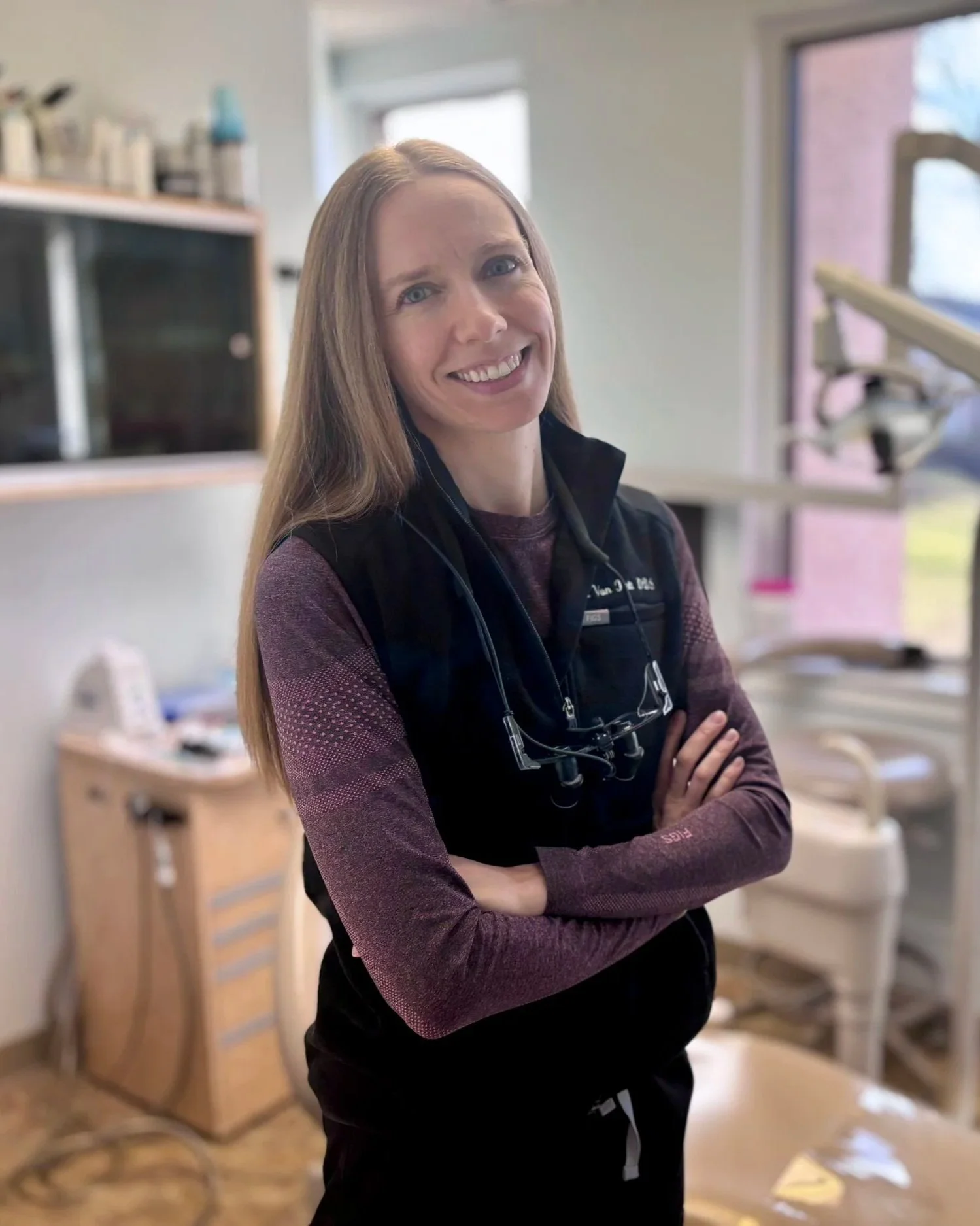 Dr. Erica Van Pelt in her operatory.