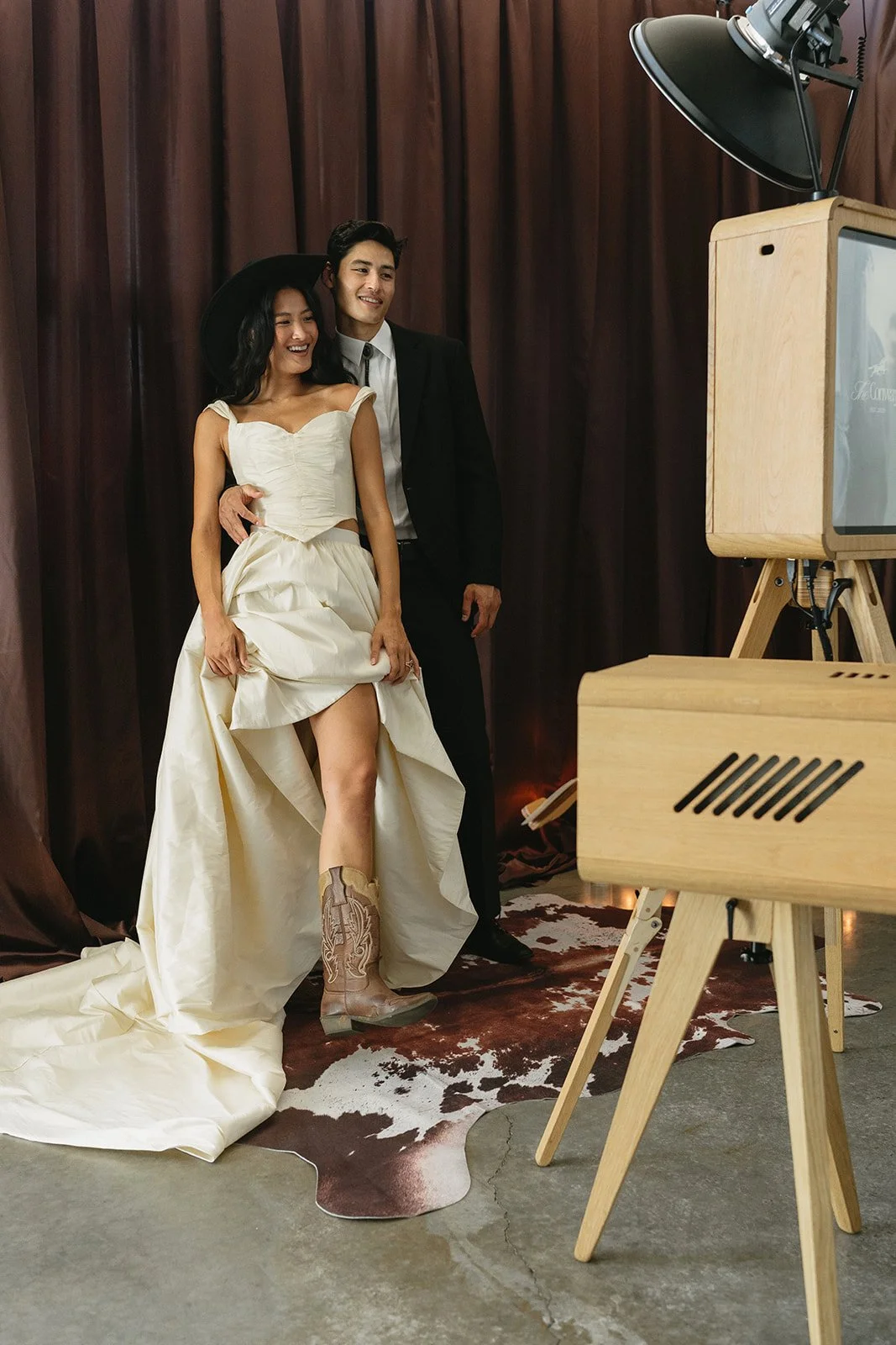 photo booth at wedding