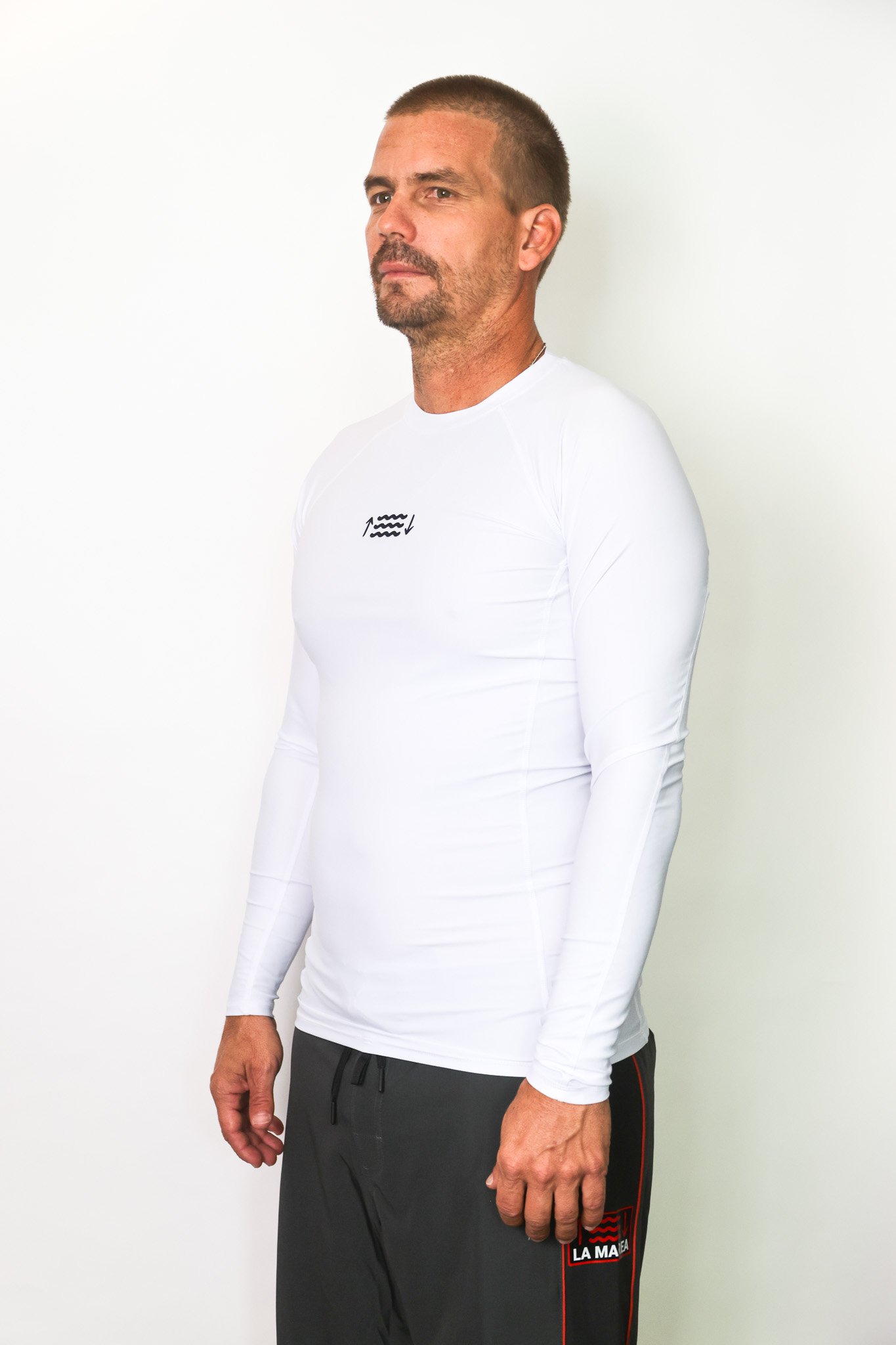 Men's rash guard - White