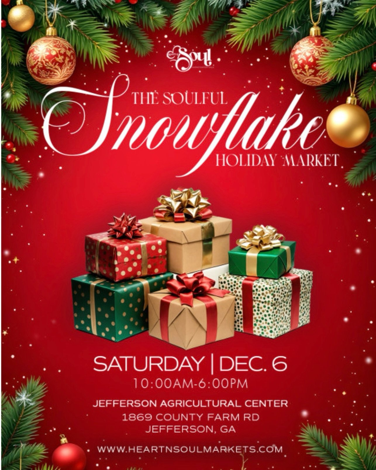 I&rsquo;ve got a busy weekend coming up and would love to see you out!
Jefferson, GA &mdash; 12/6
Soulful Market @ the Ag Center

Buford, GA &mdash; 12/7
Sip &amp; Shop at @cloudlandwines 

Come browse handmade gifts, say hello, and shop local this h