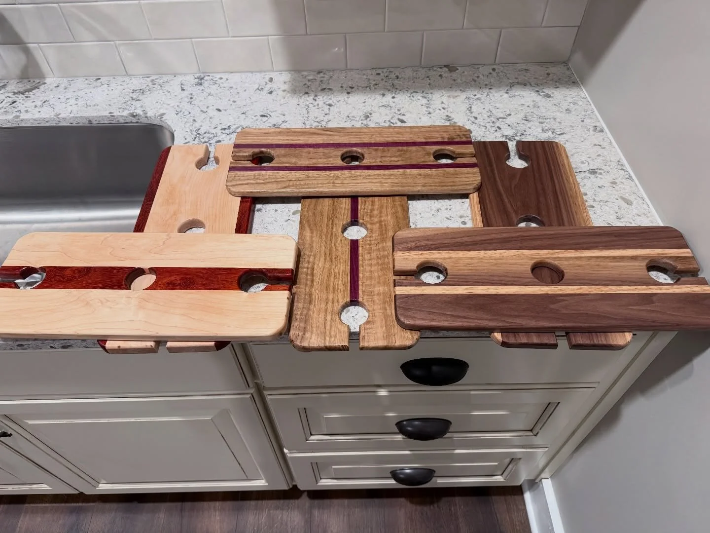 Friendly reminder to come visit me tomorrow in Jefferson and Sunday in Buford for my latest shows. These new wine boards will be there waiting for you. #heartandsoul #sipandshop #bufordga #jeffersonga