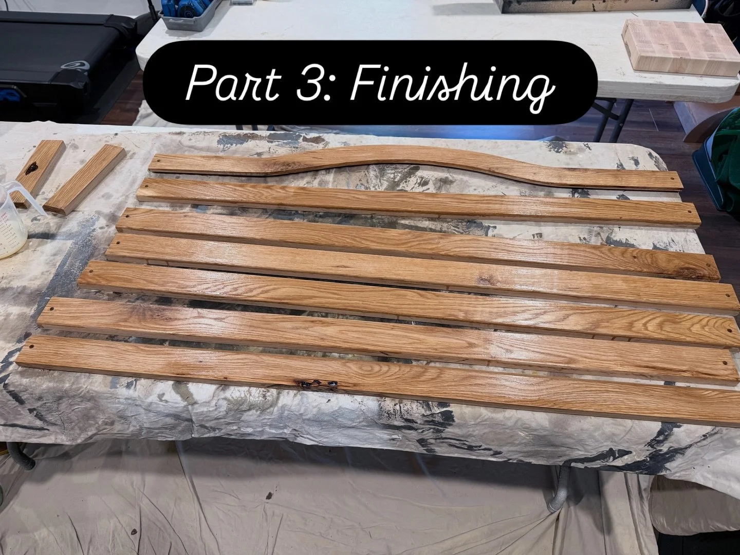 Ok got everything cut up and sized&hellip;.time to get clear coat on this beautiful white oak. #henryhardwood #restoration