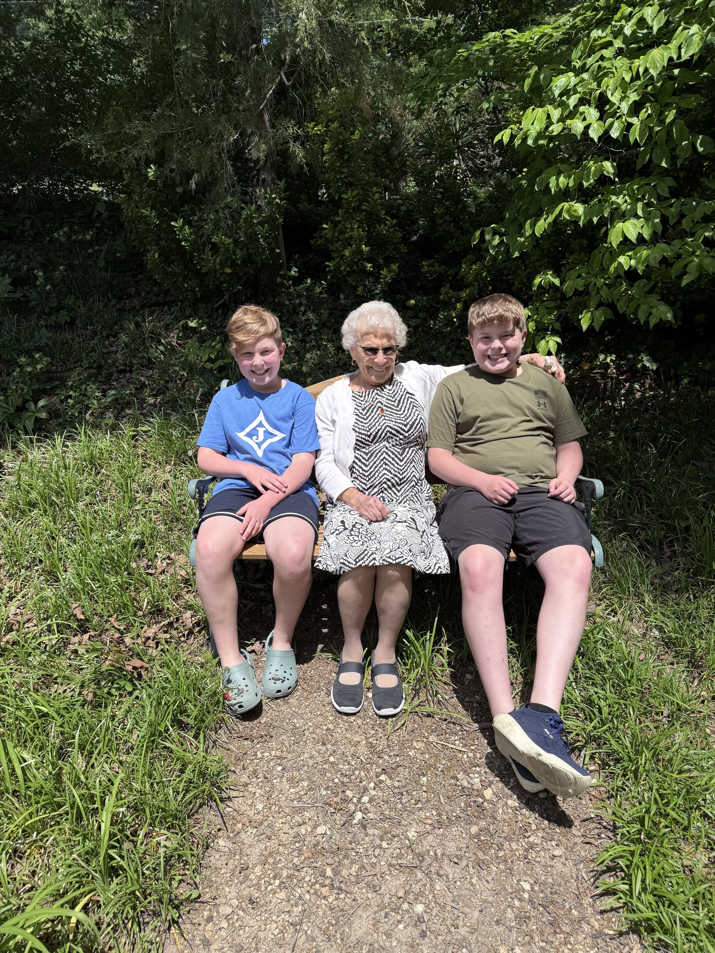 First use in its new life. Great-grandmother and her great-grandkids enjoying it.
