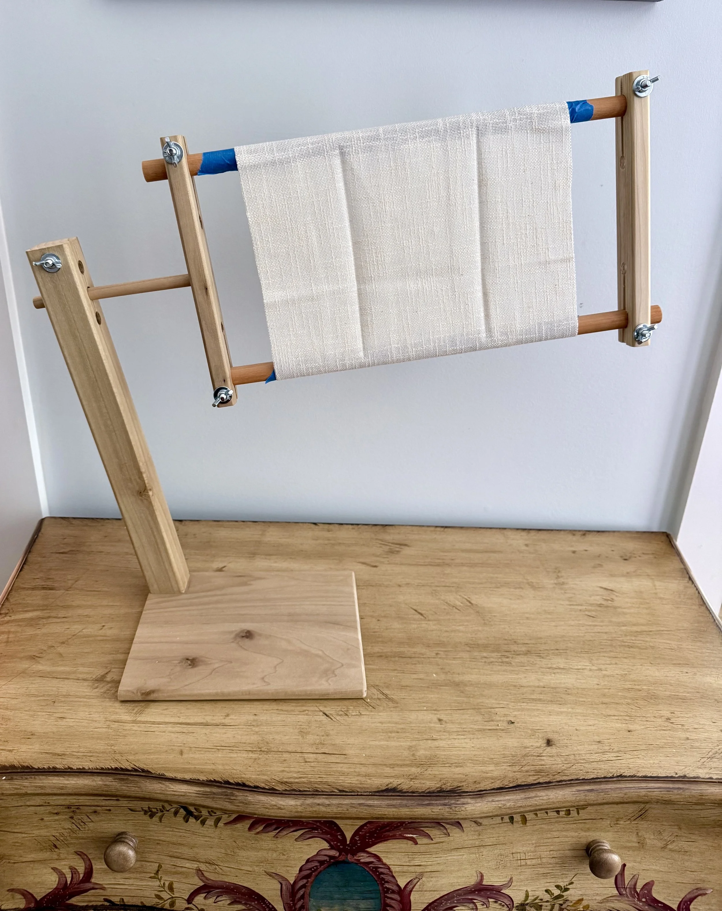 Cross Stitch Stand – Adjustable Wooden Lap Stand for Needlework