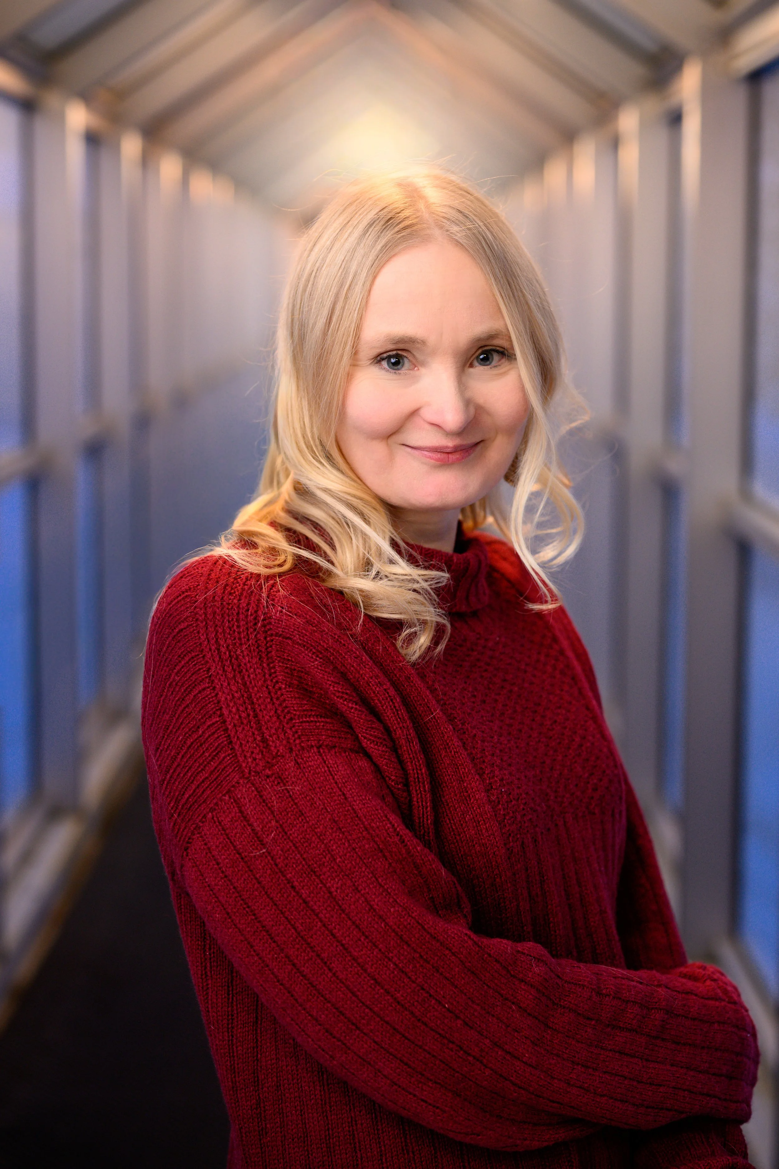 Muotokuva, nainen, sininen hetki