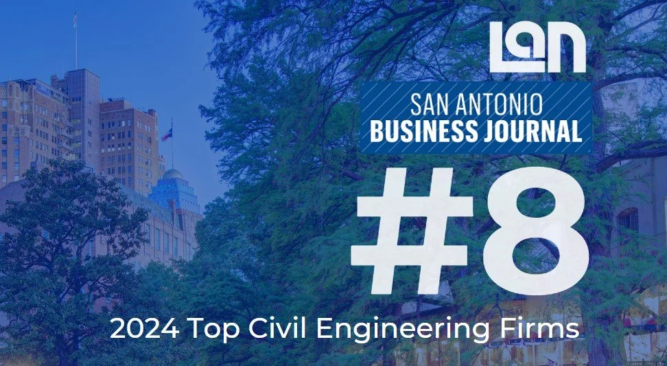 Lockwood, Andrews & Newnam Inc. Climbs in San Antonio Business Journal’s Top Civil Engineering Firms Ranking