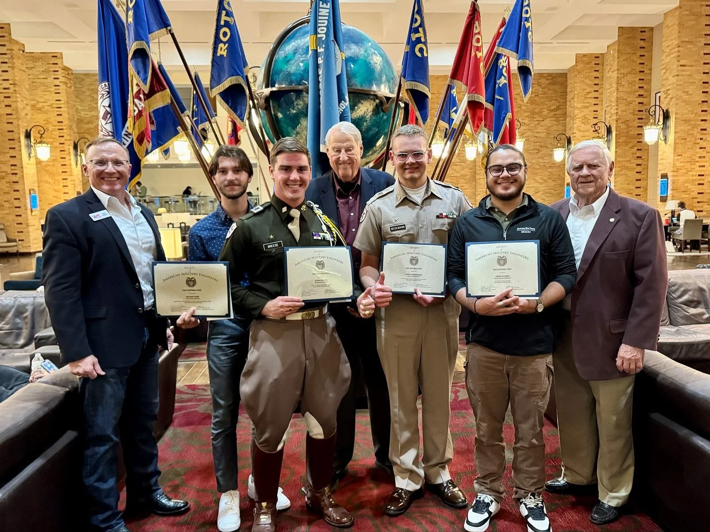 Inspiring the next generation of engineers starts in the classroom. LAN&rsquo;s John Baker, P.E., @same_national San Antonio Post President and Aggie, recently spoke with the SAME @tamuengineering Texas A&amp;M Student Chapter and helped present scho