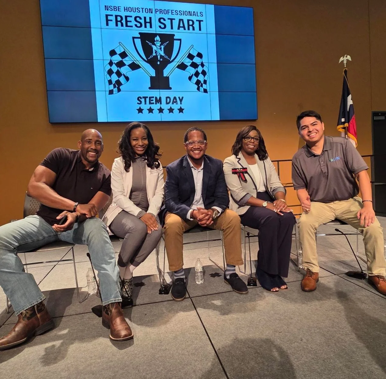 Joseph Contreras represented LAN on the career panel at the National Society of Black Engineers (NSBE) Fresh Start event. 

He shared his journey of why he chose to become a civil engineer and discussed how our work impacts and shapes the communities
