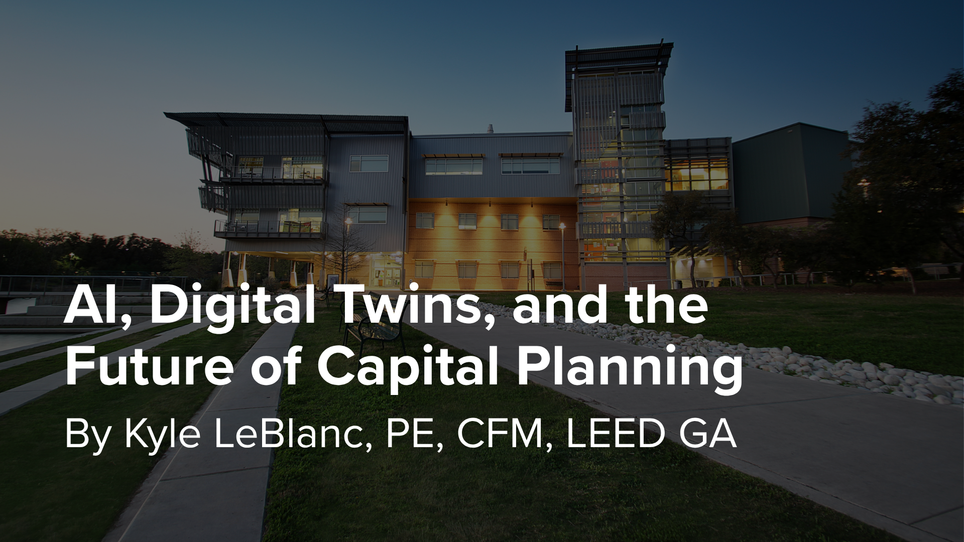 AI, Digital Twins, and the Future of Capital Planning