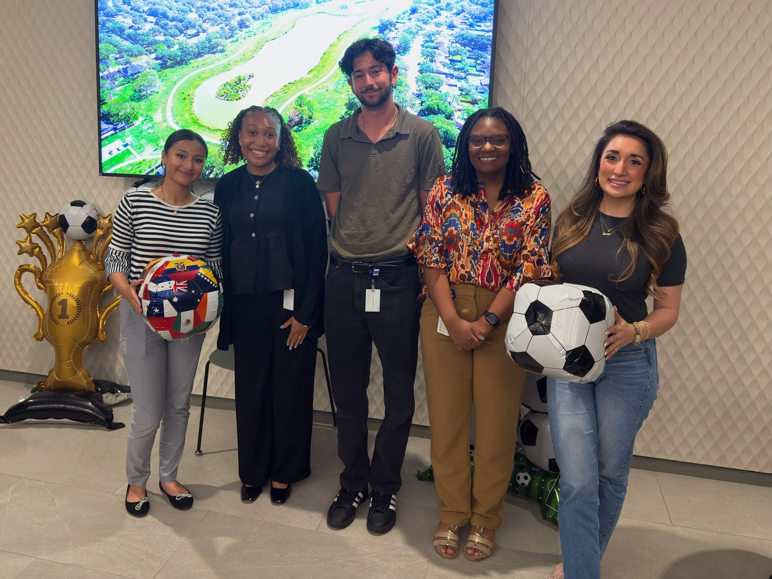 World Cup season officially kicked off in the Houston office! Team members joined in throughout the afternoon for trivia, snacks, and some friendly competition while putting their soccer knowledge to the test.

Thanks to everyone who joined in on the