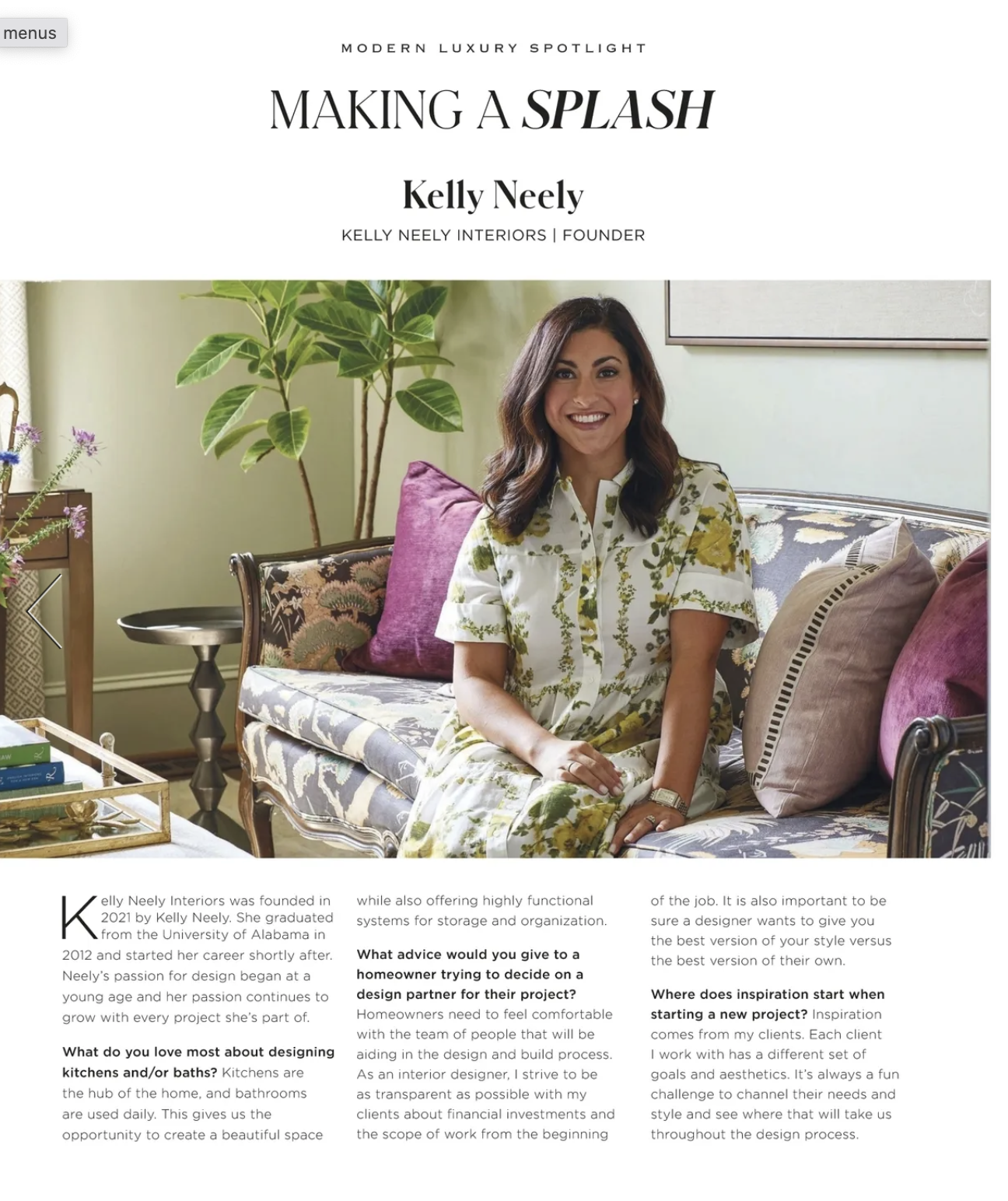 Making a Splash with Kelly Neely Interiors