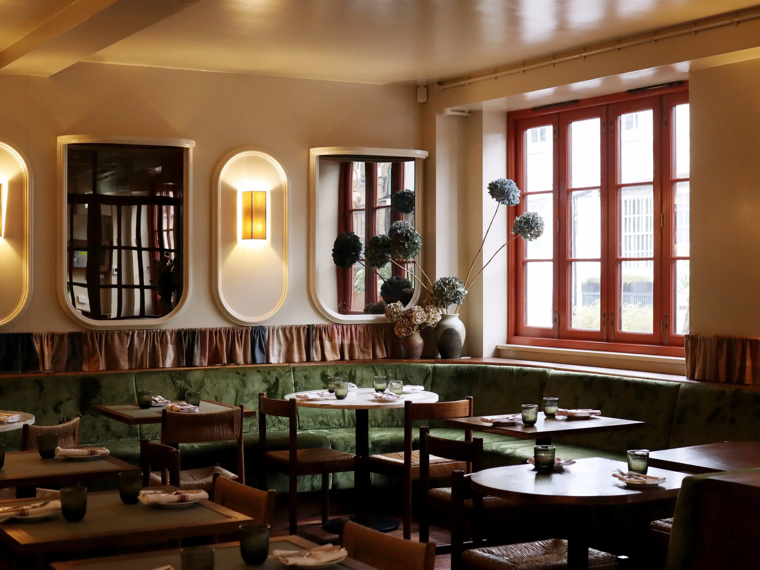 Classy interior of restaurant