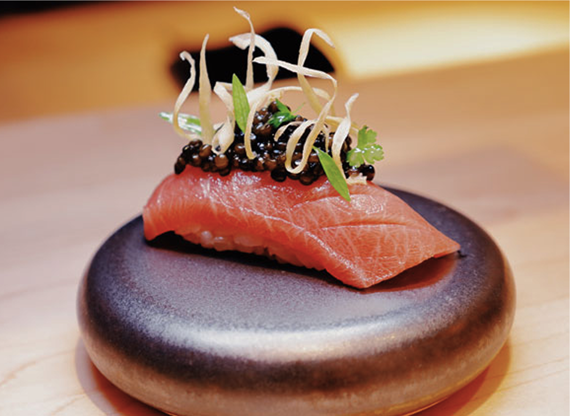 Sashimi sushi dish at Juno Omakase