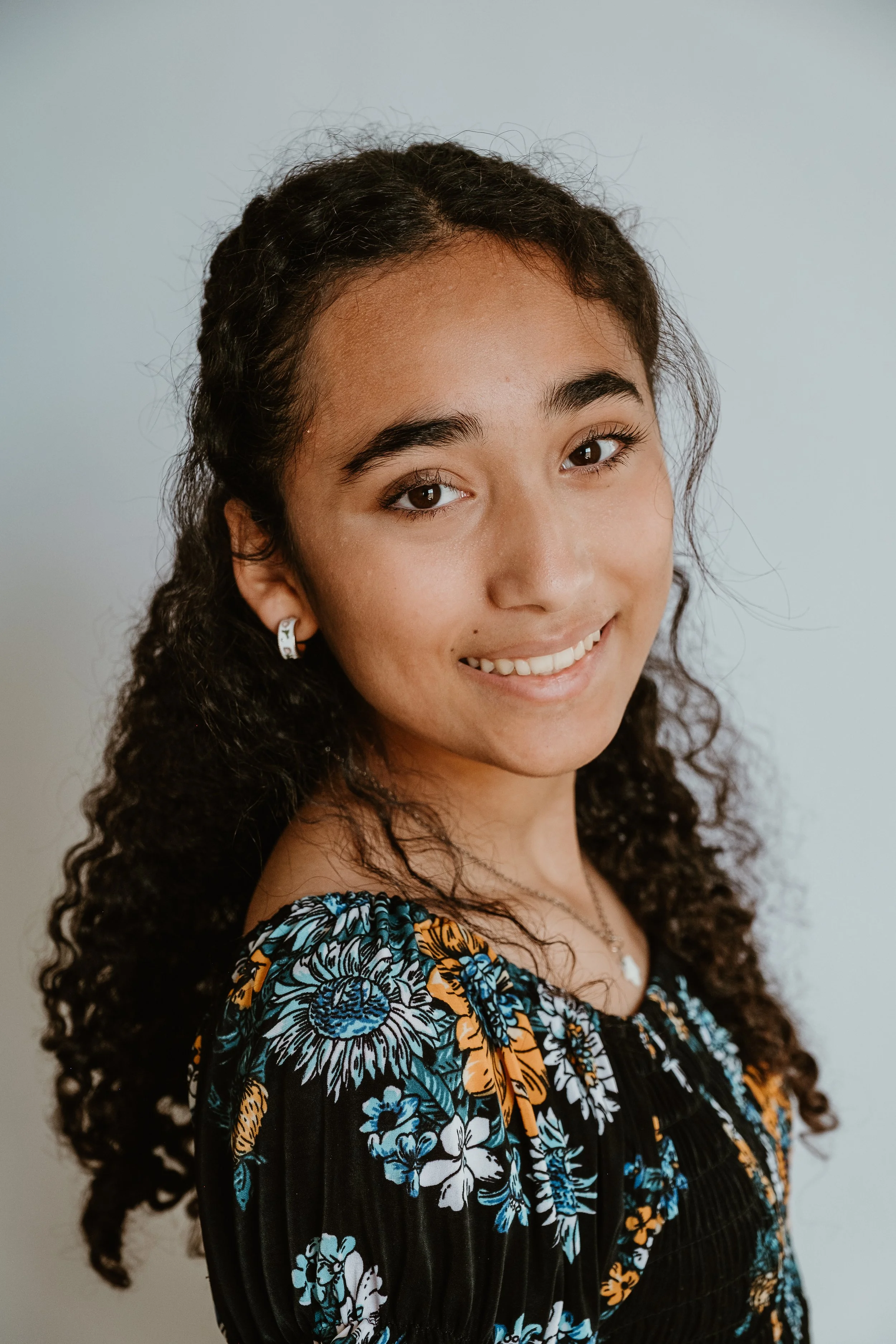 fine art school portrait girl in high school in upland california