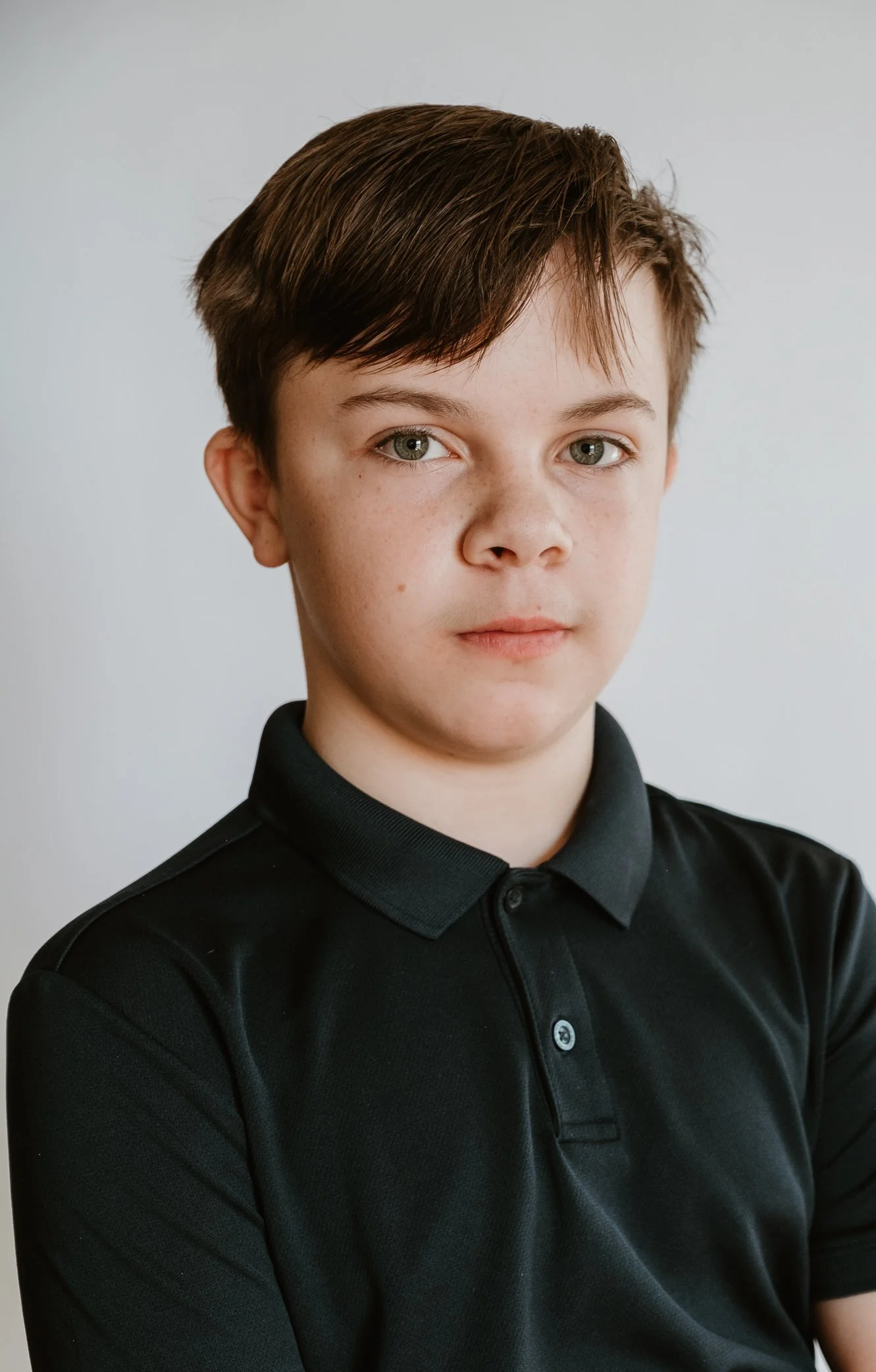 natural fine art portrait in natural light of middle school boy in upland california