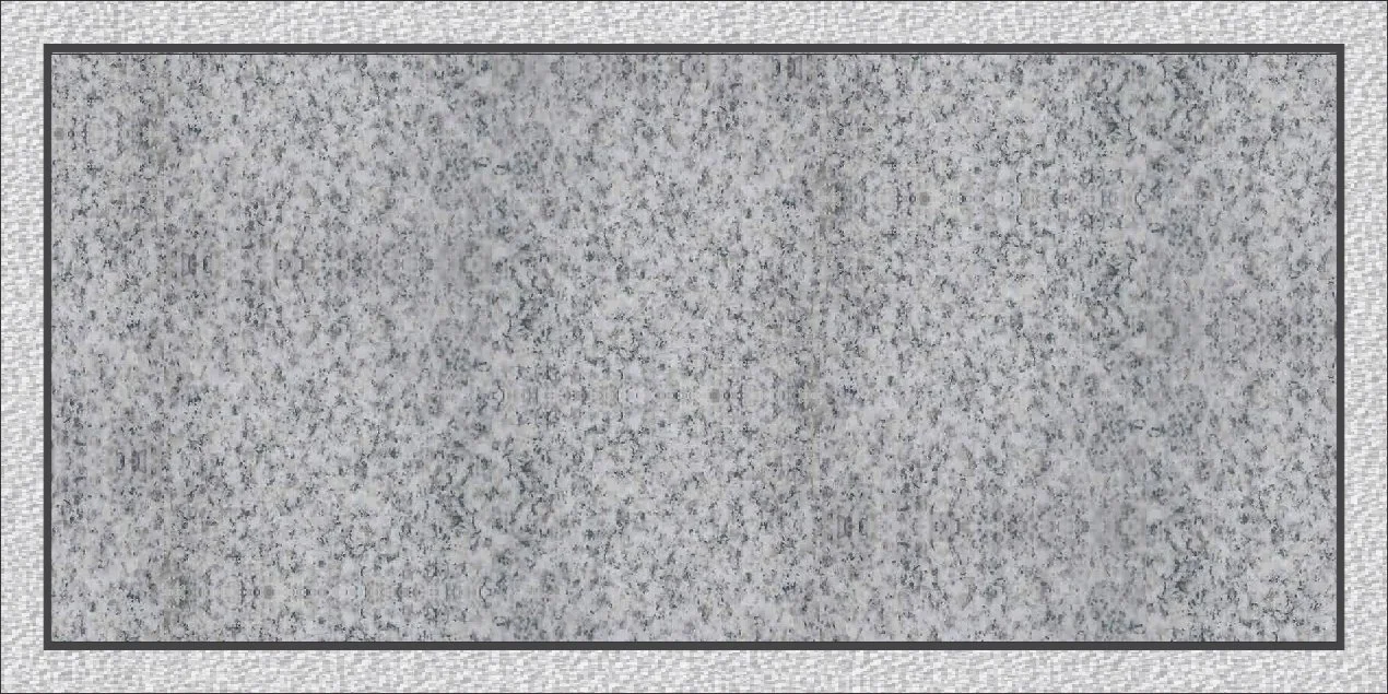 Polished background, frosted border design