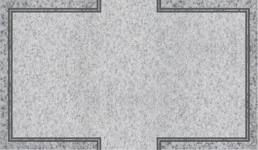 Double inset border, broken top & bottom