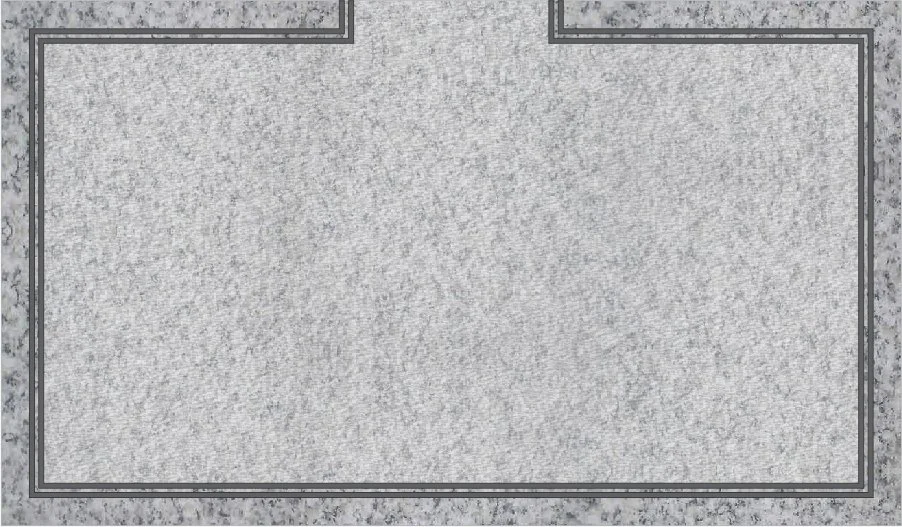 Double inset border, broken top