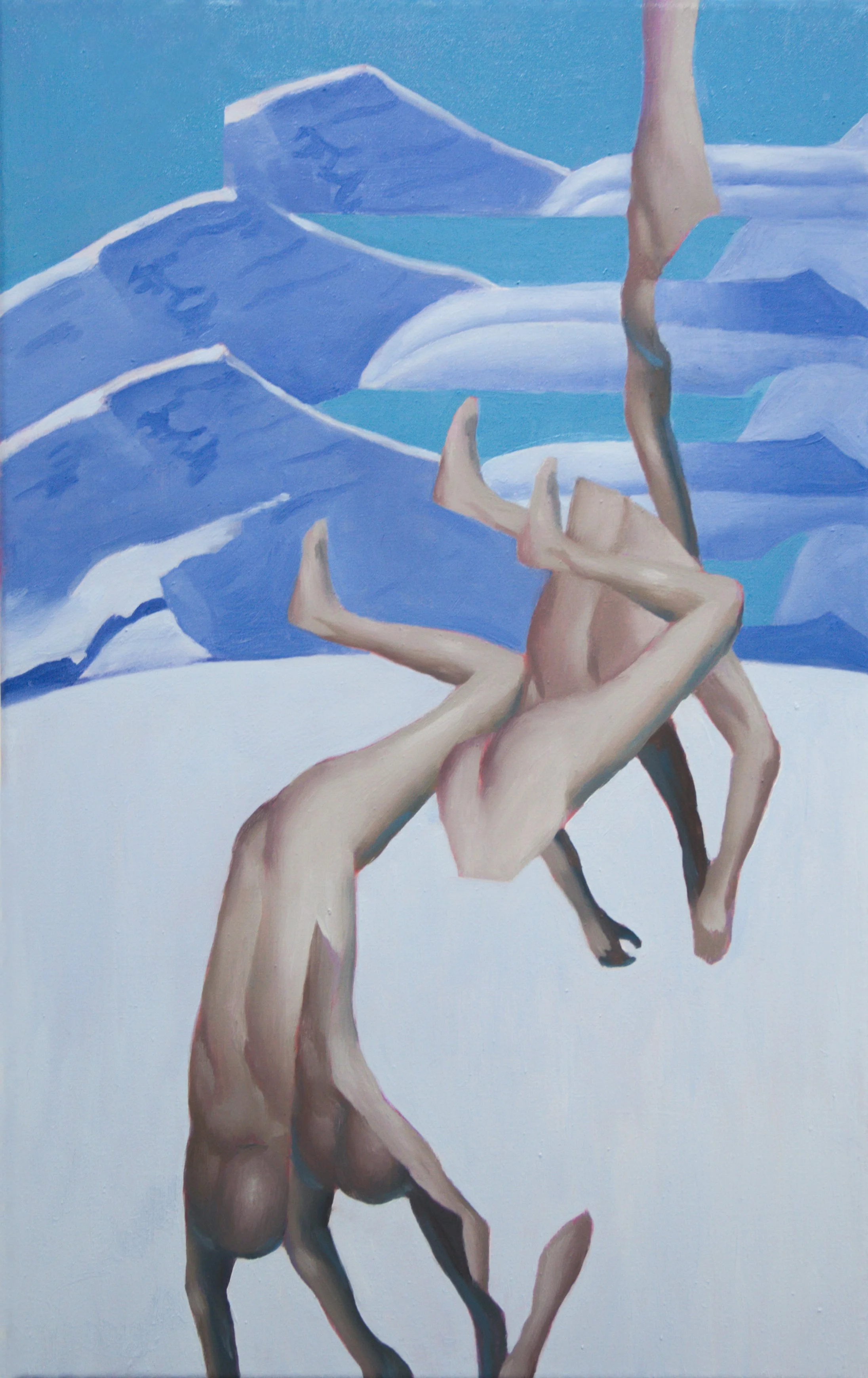 Fractious (2024) - 25 x 40 cm, oil on canvas