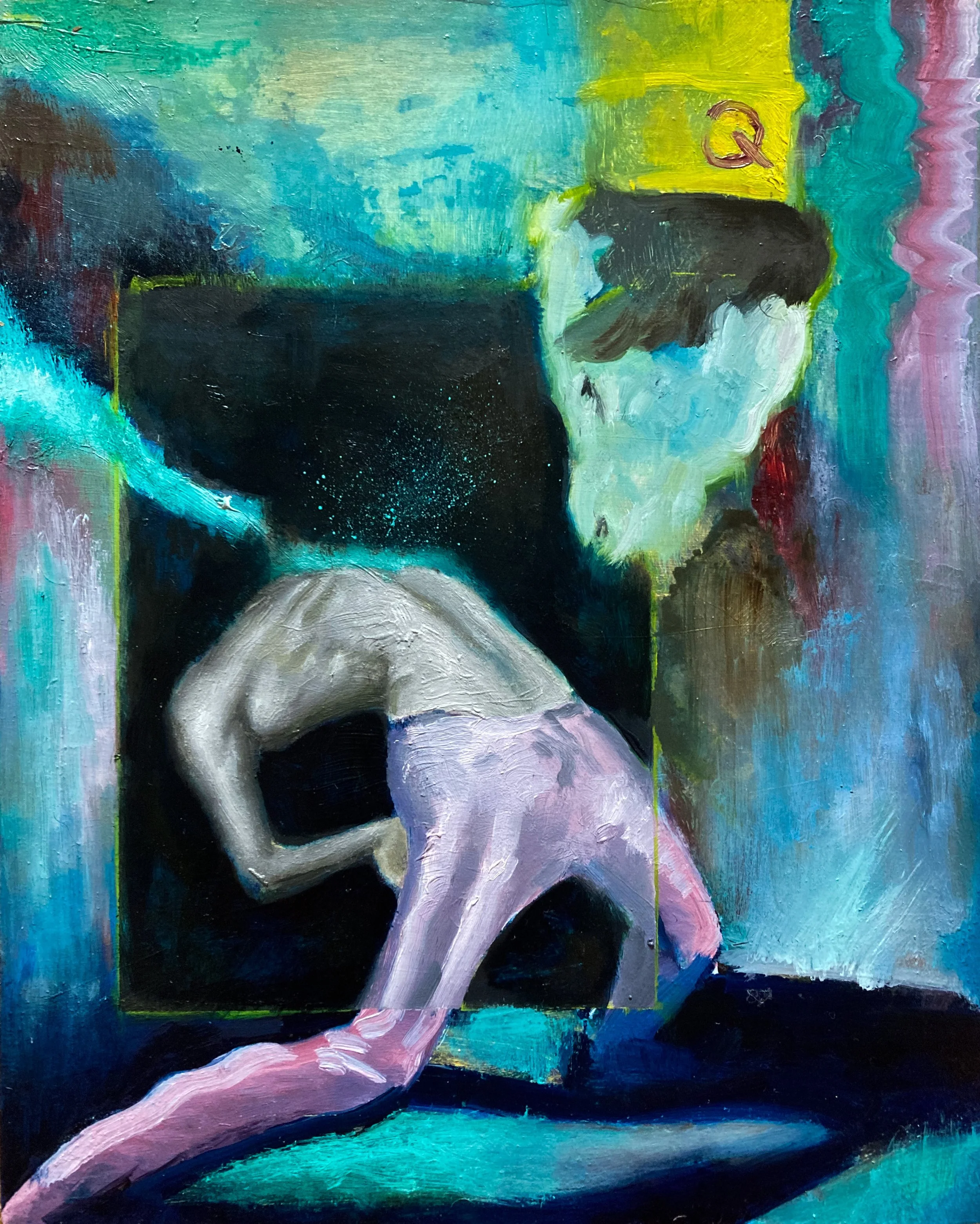 Quietus (2021) - 22 x 25cm, oil on canvas