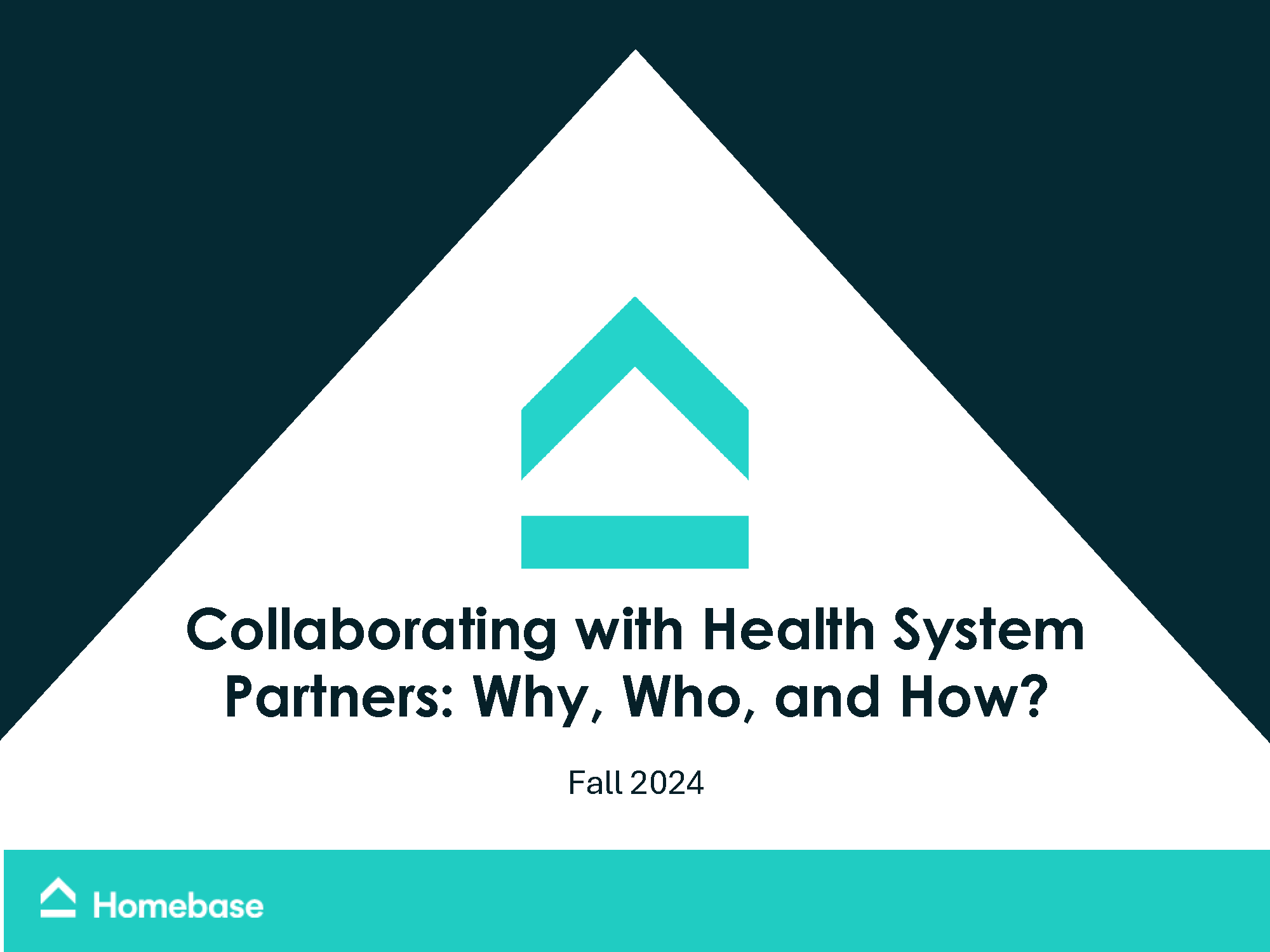 Collaborating with Health System Partners: Why, Who, and How? 