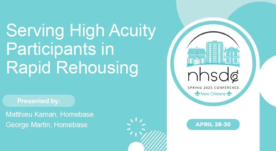 NHSDC Conference Presentation - Serving High Acuity Participants in RRH