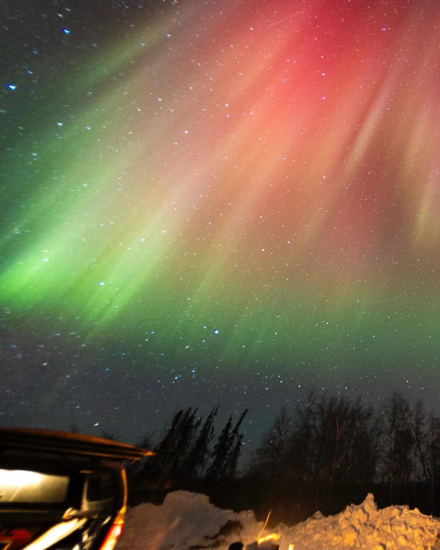 Aurora Borealis- We have never seen Jehovahs creation like this before! Alaska was epic! Thanks to @sarahbslone and @getafteritguiding for awesome tour guiding!