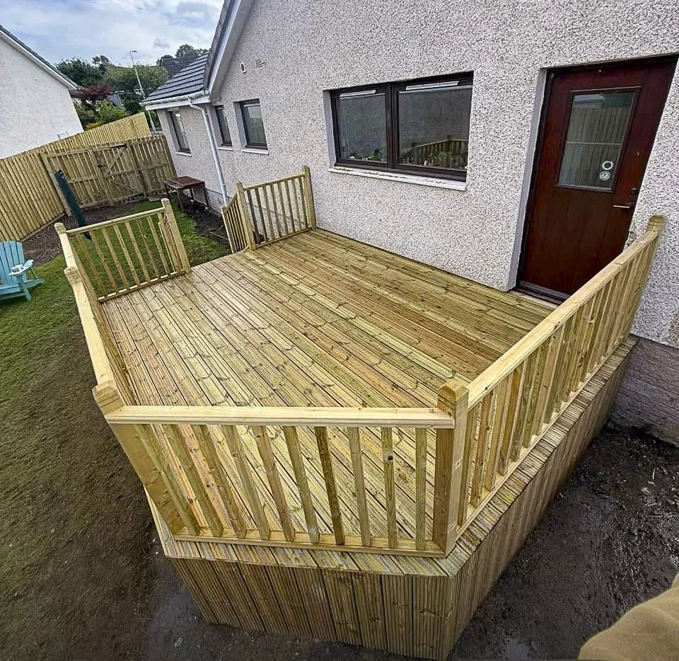 Beautiful Raised Decking