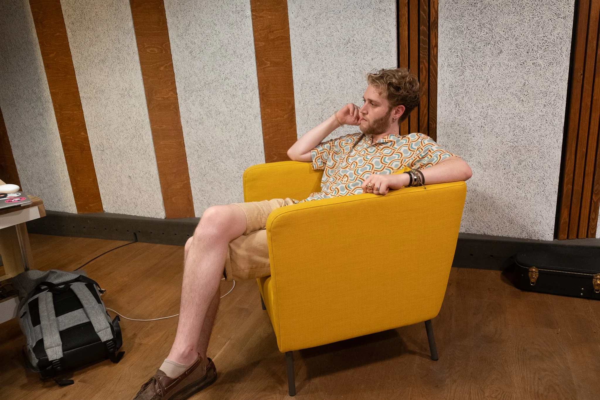 Recording the EP at Studio De La Fonderie [pic by Raquel Dias]