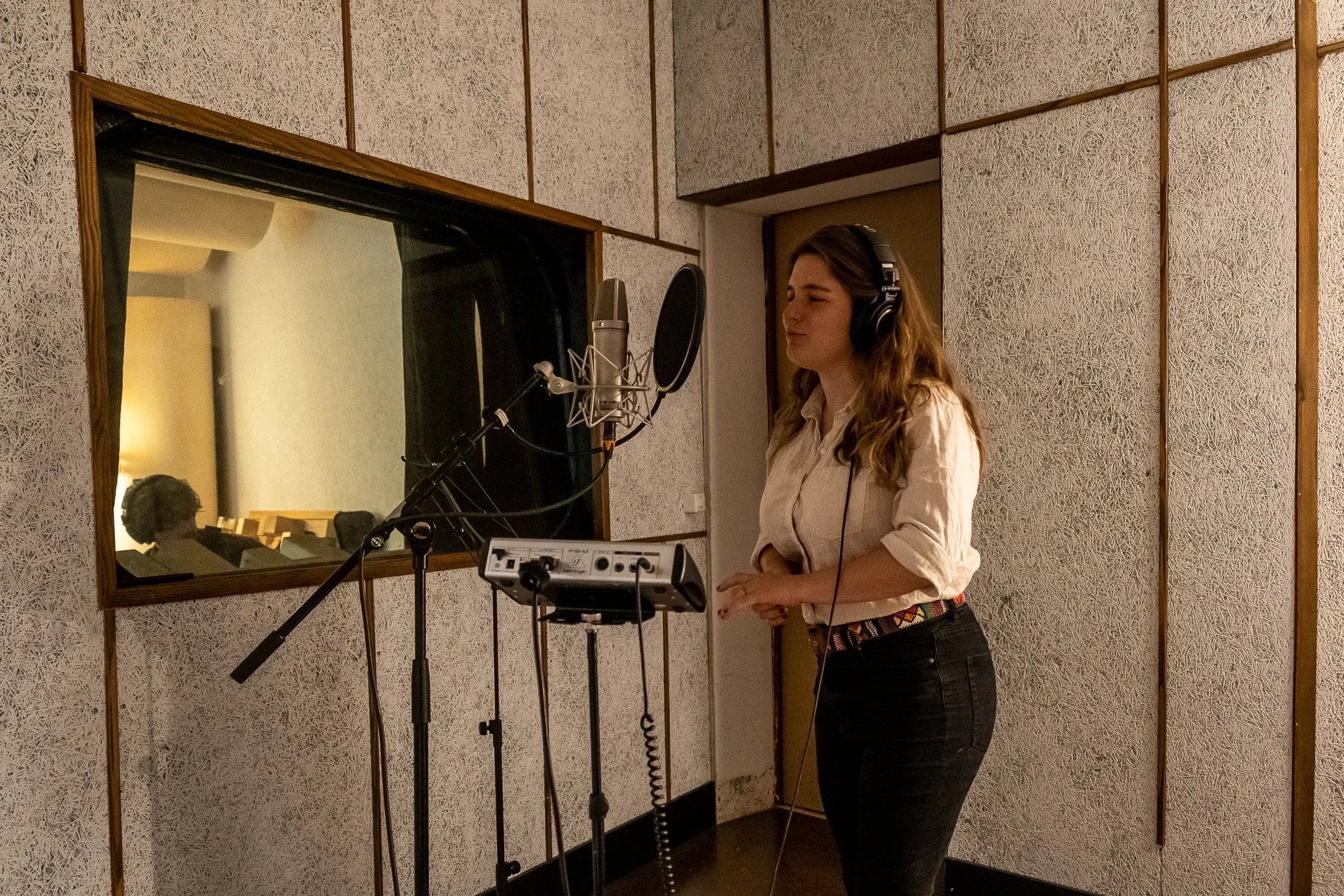 Recording the EP at Studio De La Fonderie [pic by Raquel Dias]