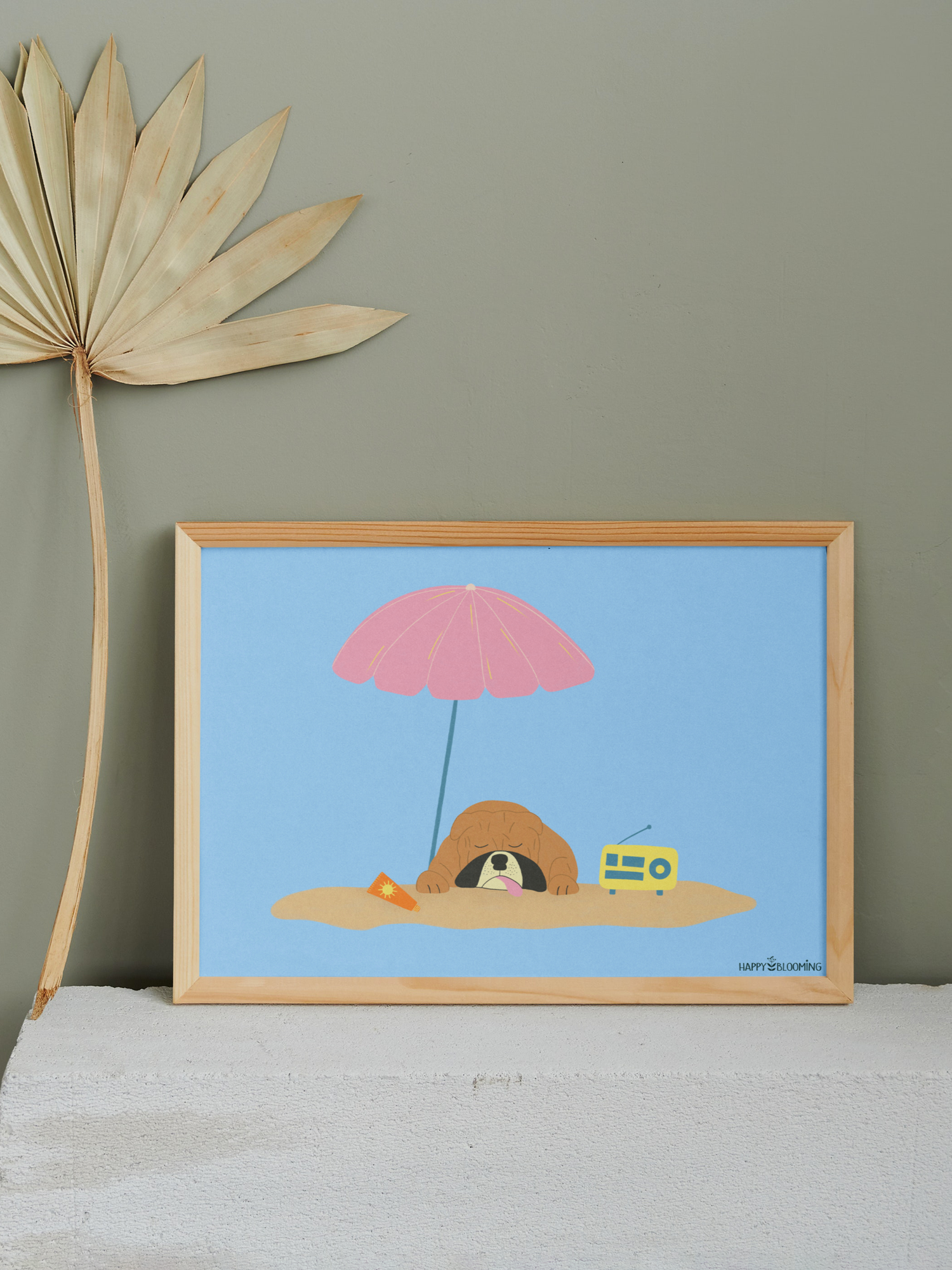 Affiche A5 "Don't worry be happy"