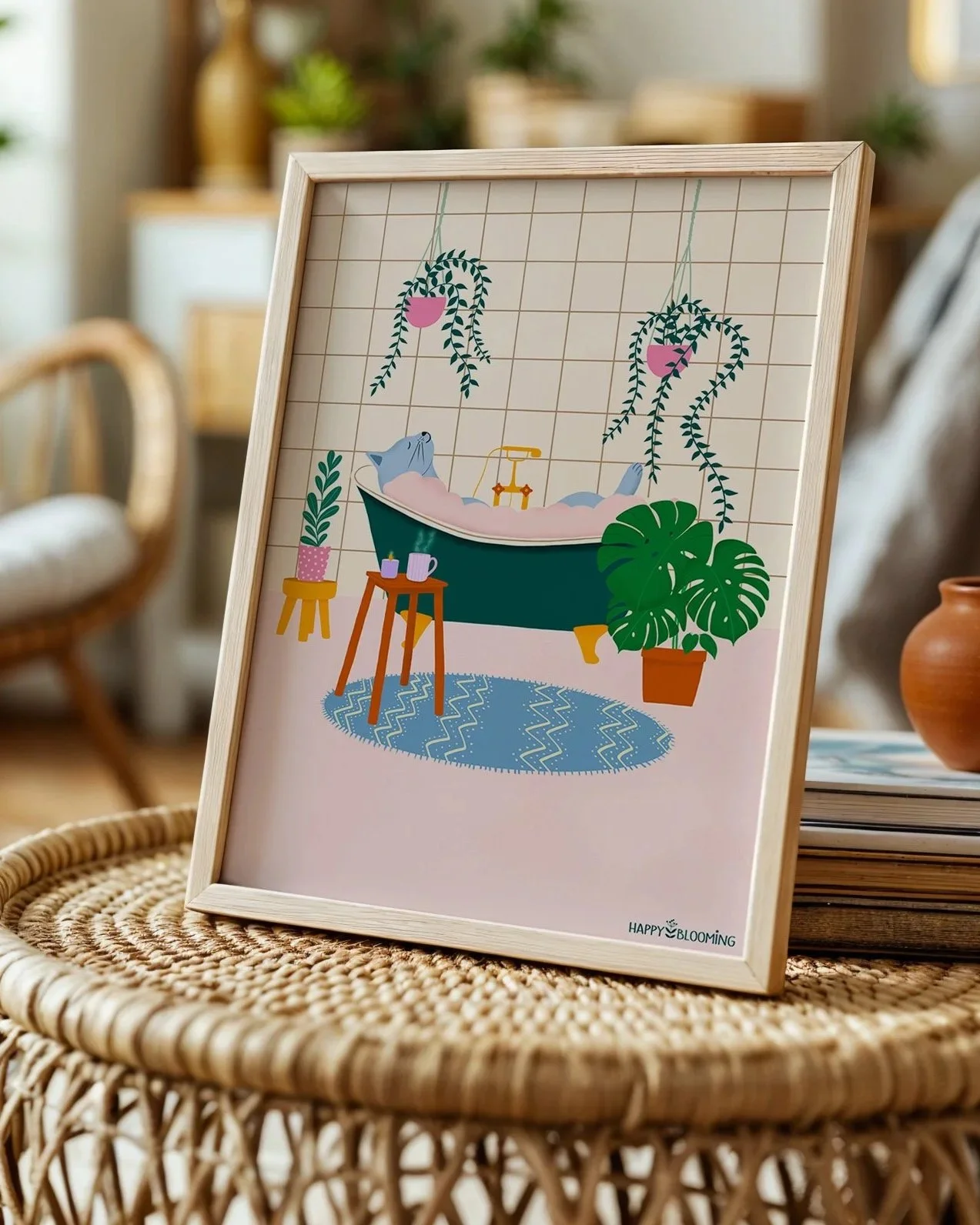 Affiche A5 ou A4 "My happy place"