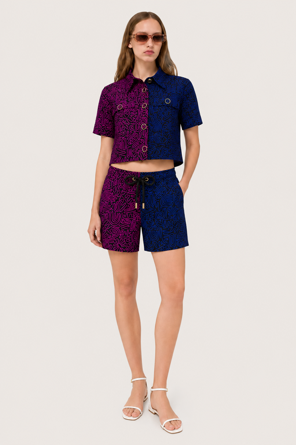 Akolee Plum Noir Drawstring Shorts