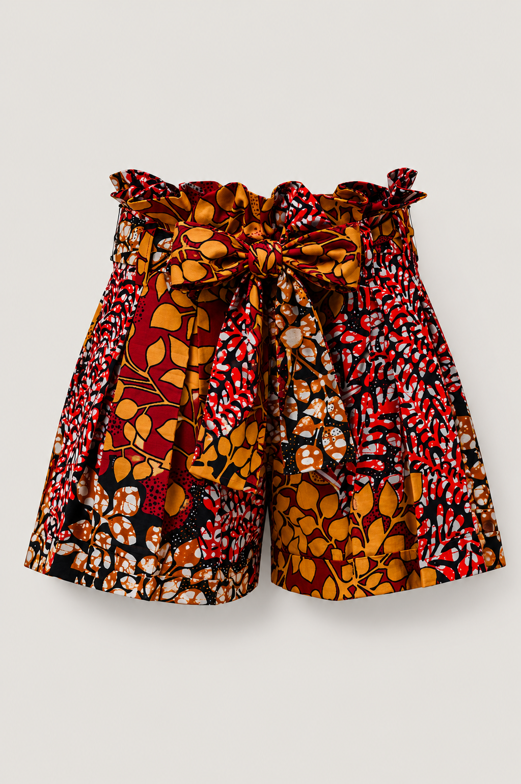 Akolee Sienna Reverie Pleated Paper-Bag Shorts