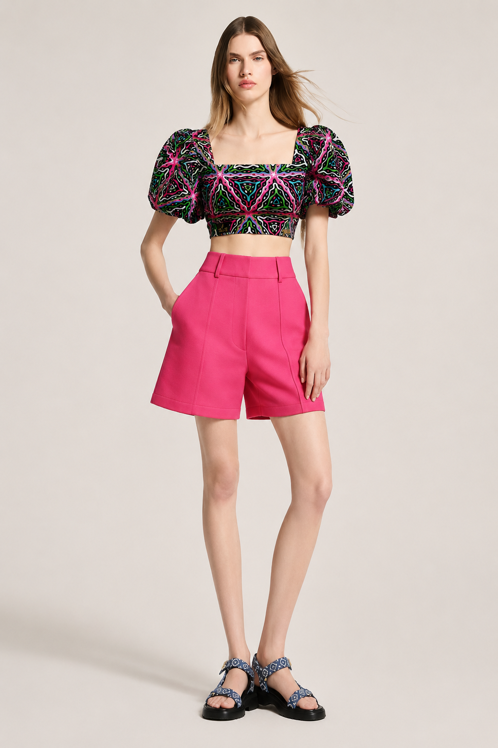 Akolee Paradise Prism Crop-Top