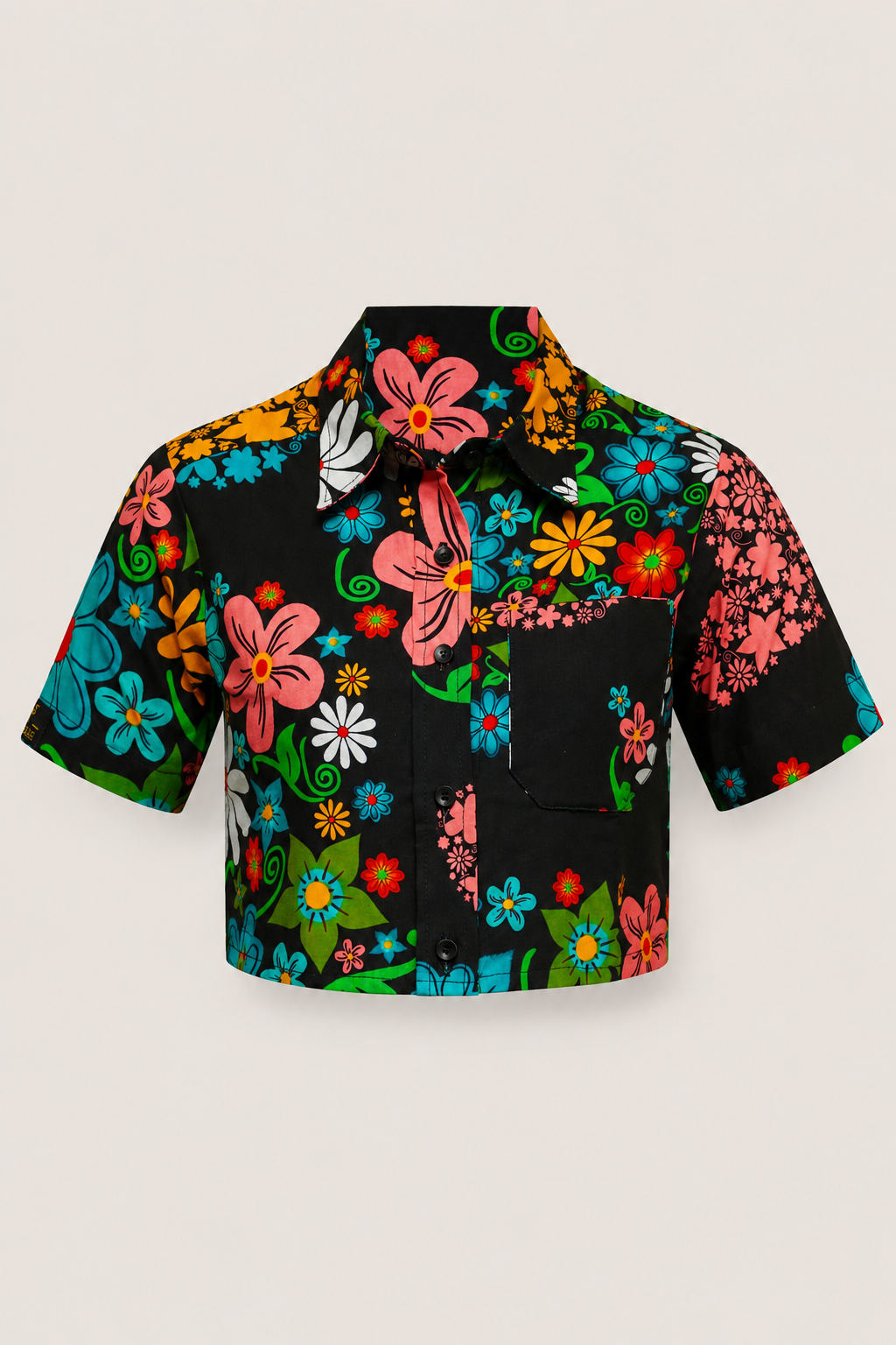 Akolee Midnight Love High-Low Cropped Shirt