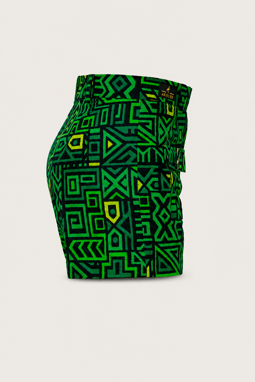 Akolee House Code Belted Shorts - Emerald