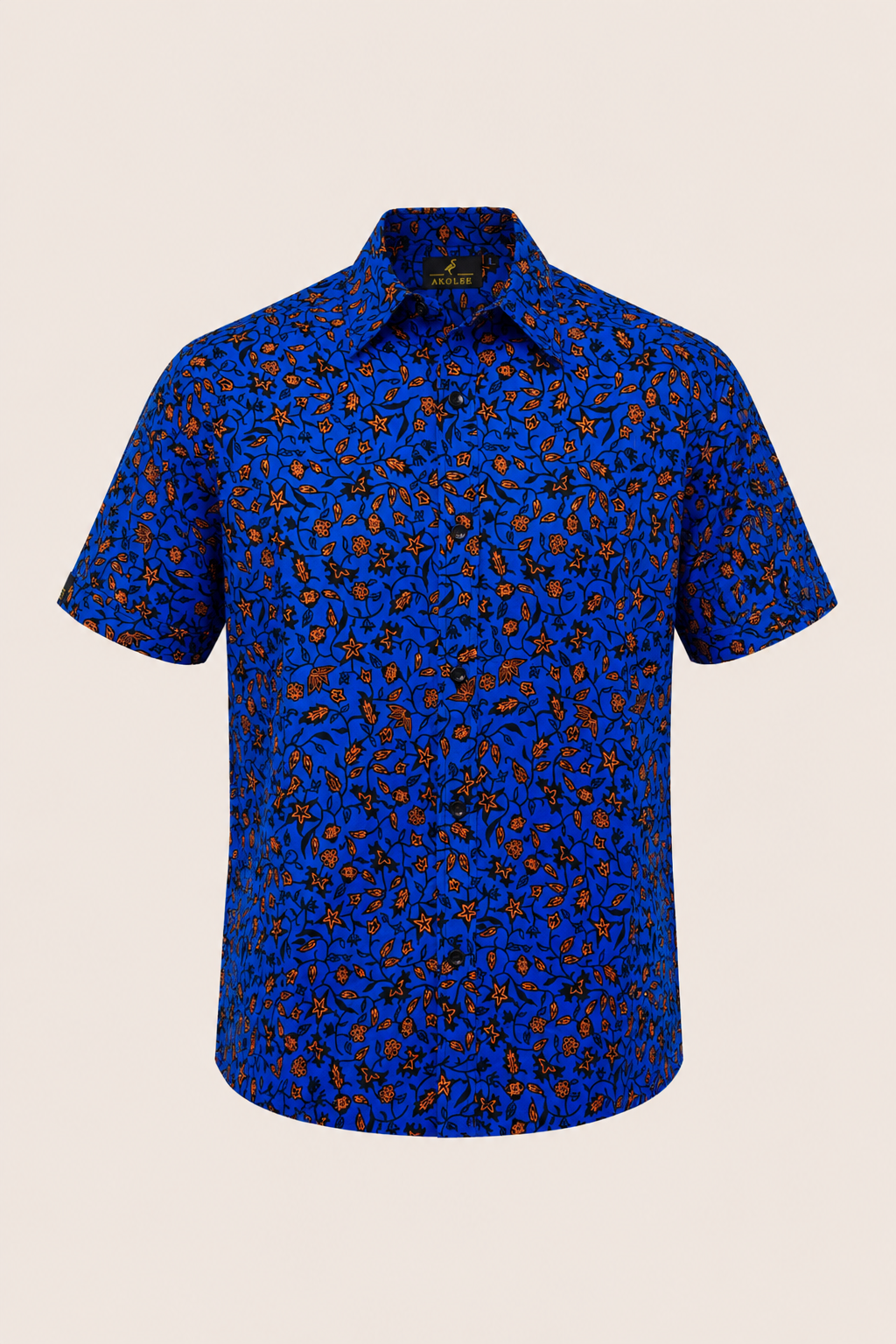 Akolee Blue Sunvine Short Sleeve  Shirt