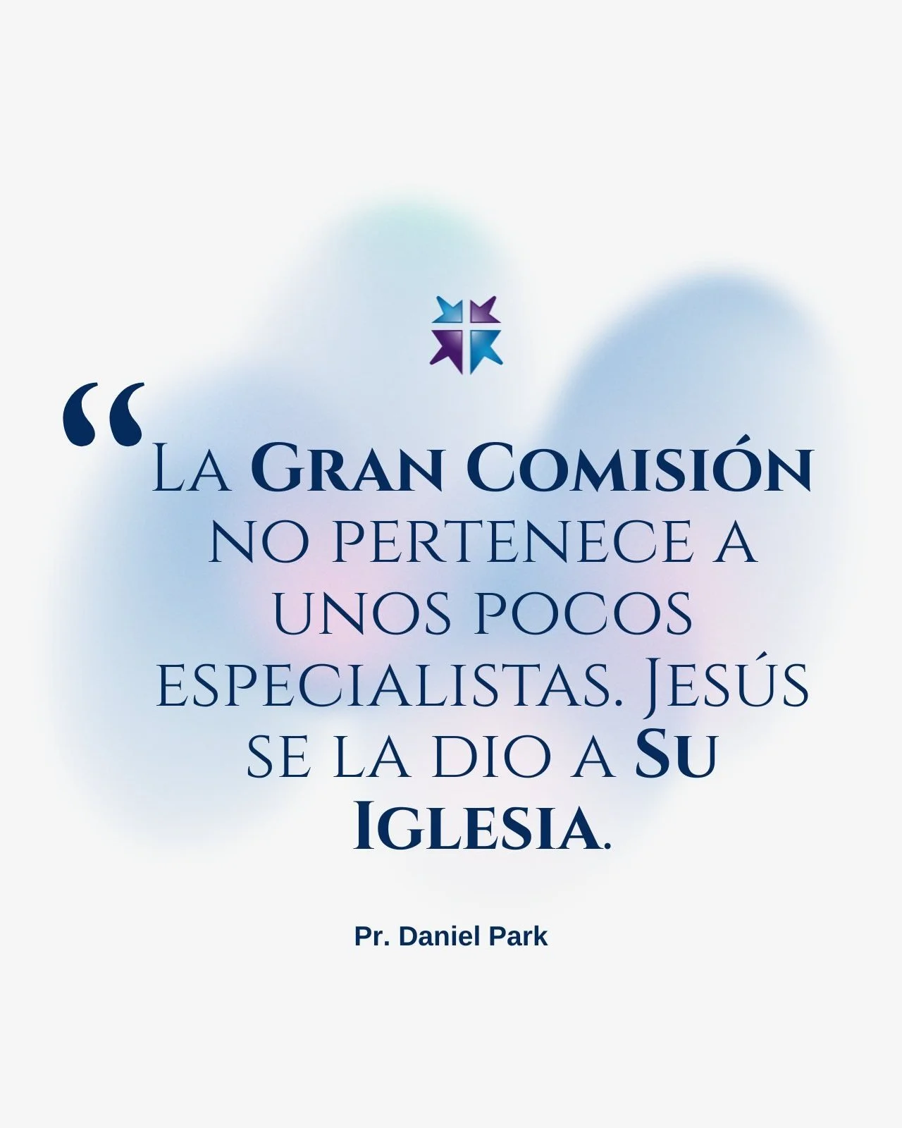 &ldquo;Y Jes&uacute;s se acerc&oacute; y les habl&oacute; diciendo: Toda potestad me es dada en el cielo y en la tierra. Por tanto, id, y haced disc&iacute;pulos&hellip;&rdquo; Mateo 28:18 

La Gran Comisi&oacute;n no nace de nuestra capacidad, nuest