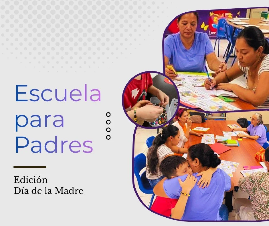 Esta semana en escuela para Padres: Los pap&aacute;s aprend&iacute;an sobre m&eacute;todos de estudio y c&oacute;mo ayudar a estudiar a su hijo. Mientras sus hijos les hac&iacute;an una linda pulsera y una tarjeta por motivo del d&iacute;a de la madr