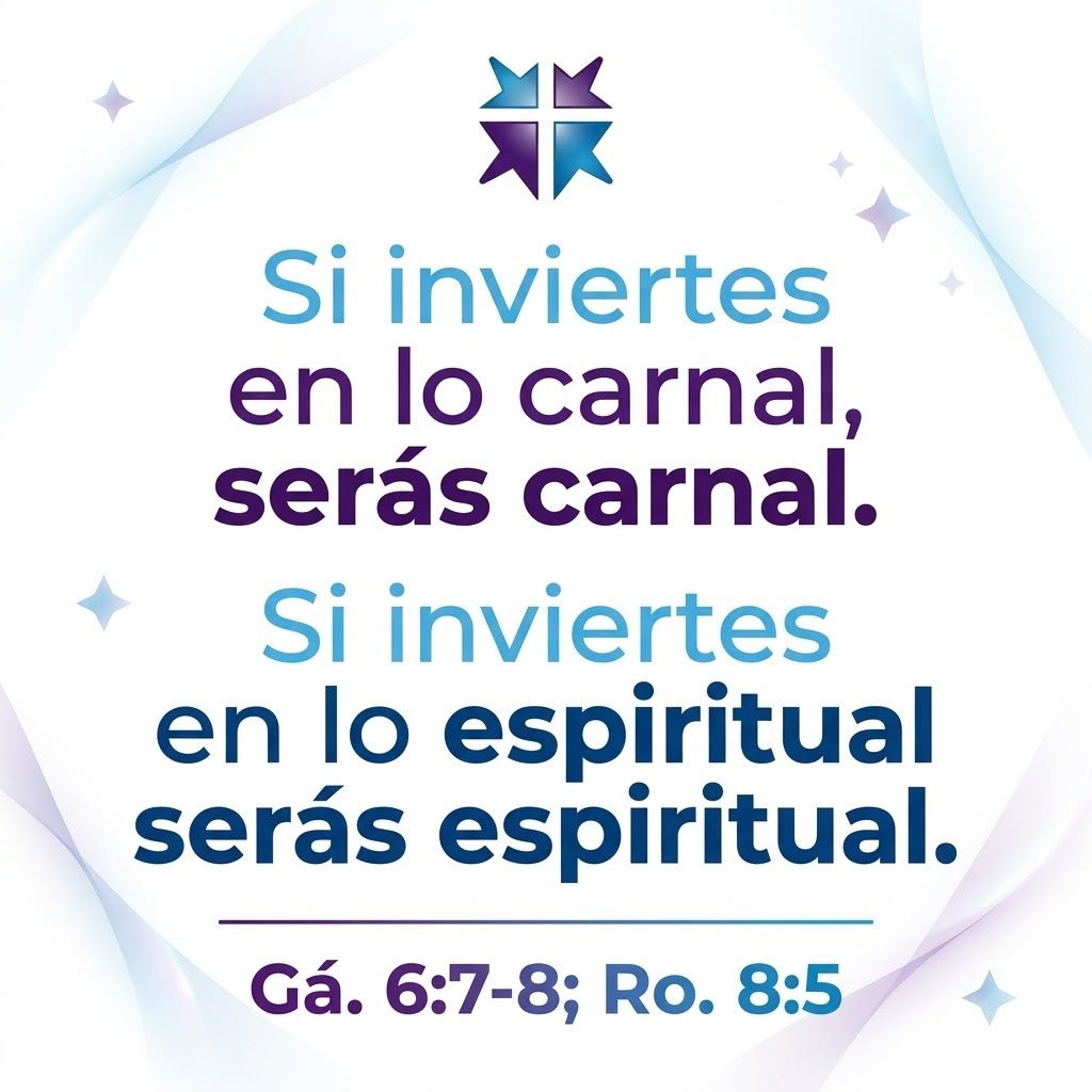 Lo que alimentamos cada d&iacute;a termina dando forma a nuestra manera de vivir. Por eso, cuidar nuestra vida espiritual no es algo secundario, es una decisi&oacute;n diaria. 🌱

🙏 Haz espacio hoy para aquello que fortalece tu relaci&oacute;n con D