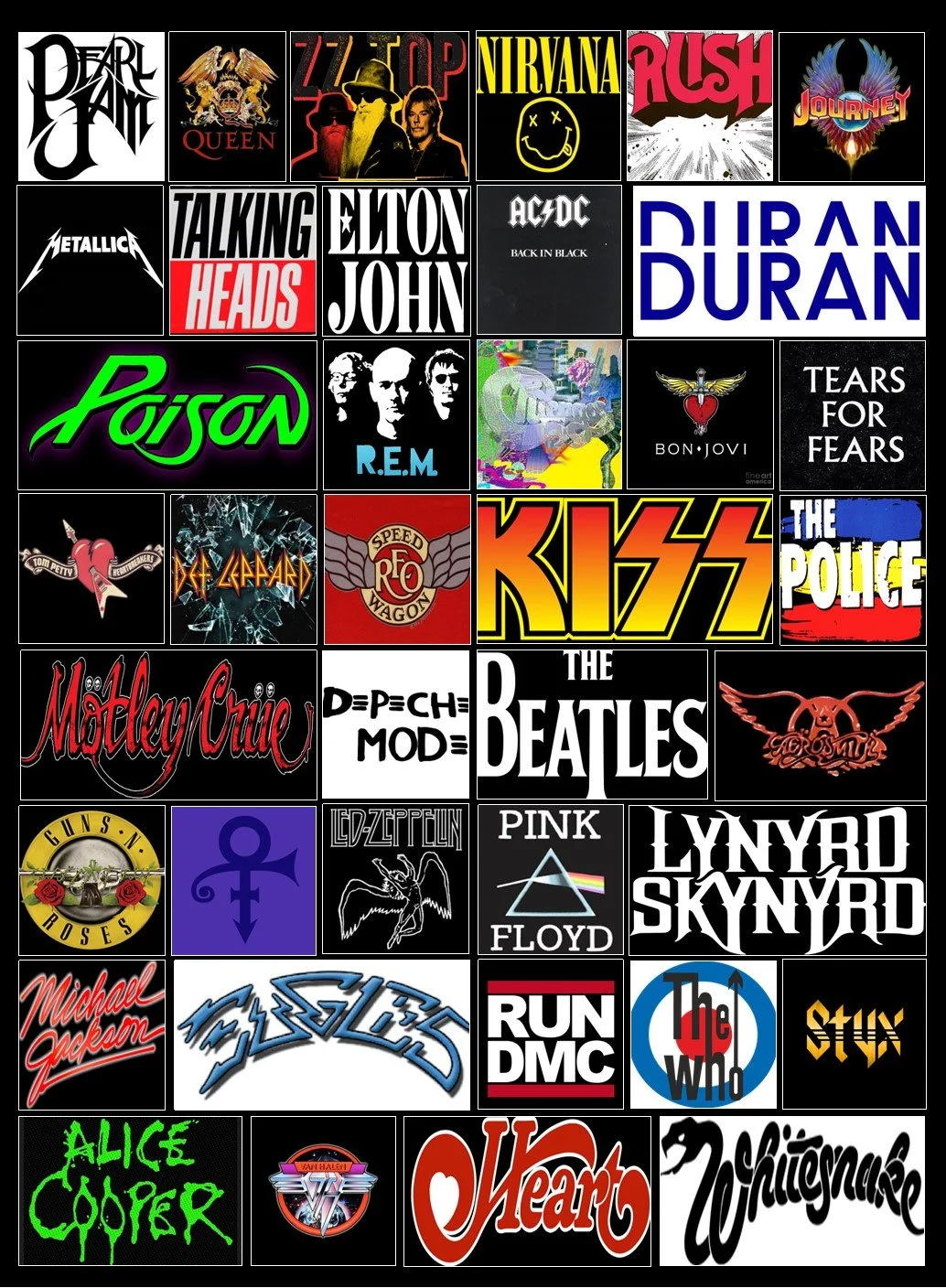 80s Rock and Roll Blanket- Vintage 80s Music Blanket- Music Band Blanket- 80s Bands Blanket- Music Lover Gift- Music Throw- Music Quilt