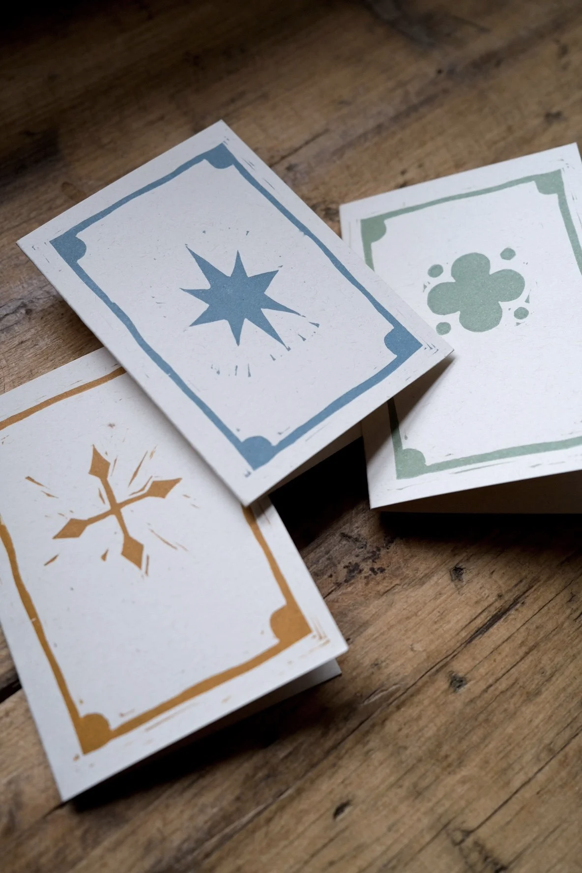 'Shrine' Lino Printed Cards