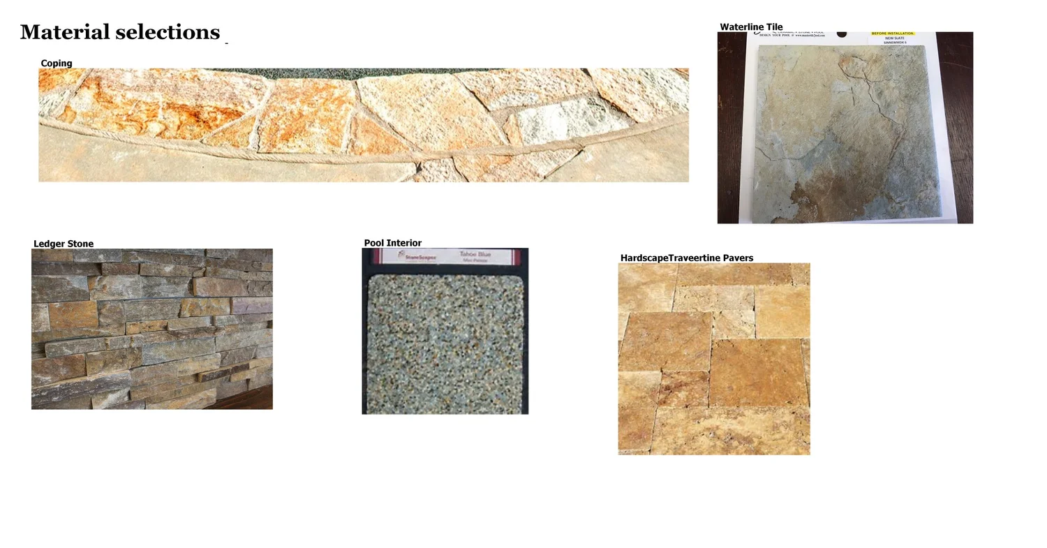 Our material selections are added to the plan