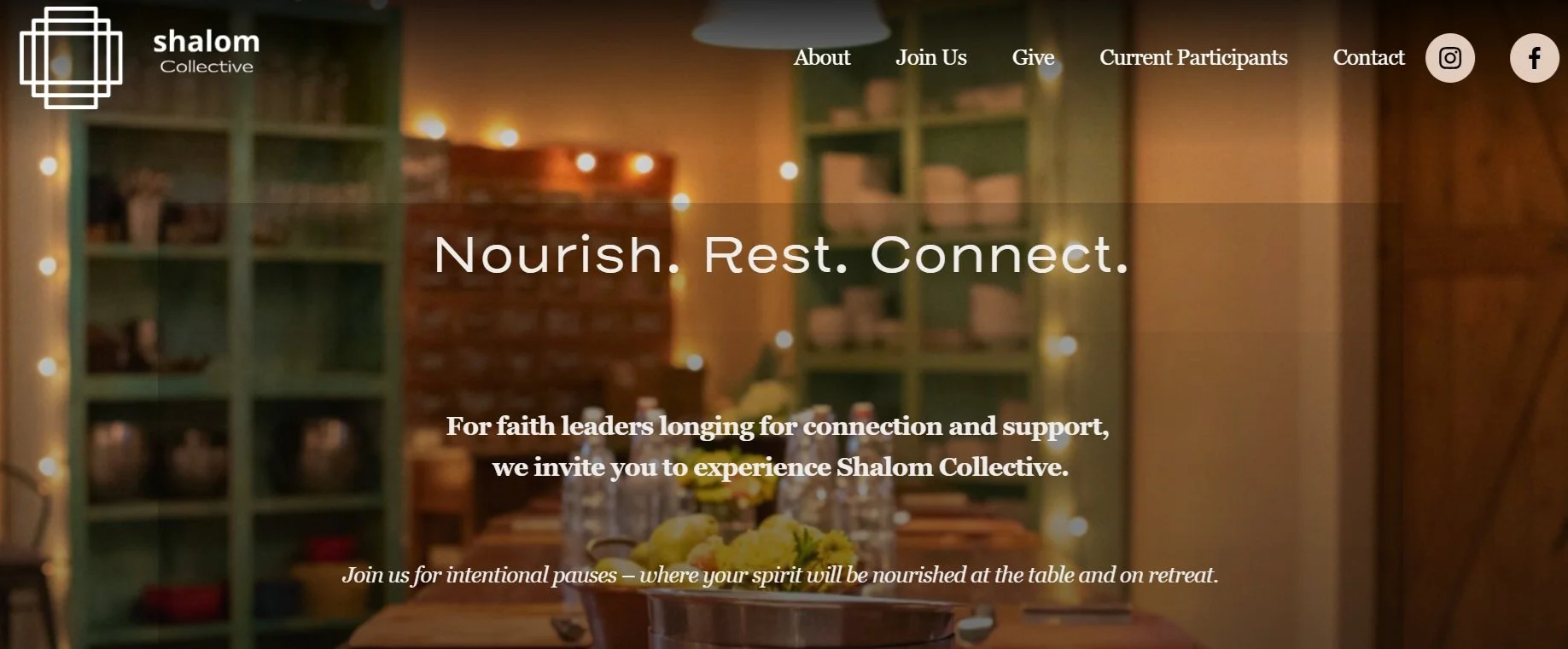 Shalom Collective Custom Webpage