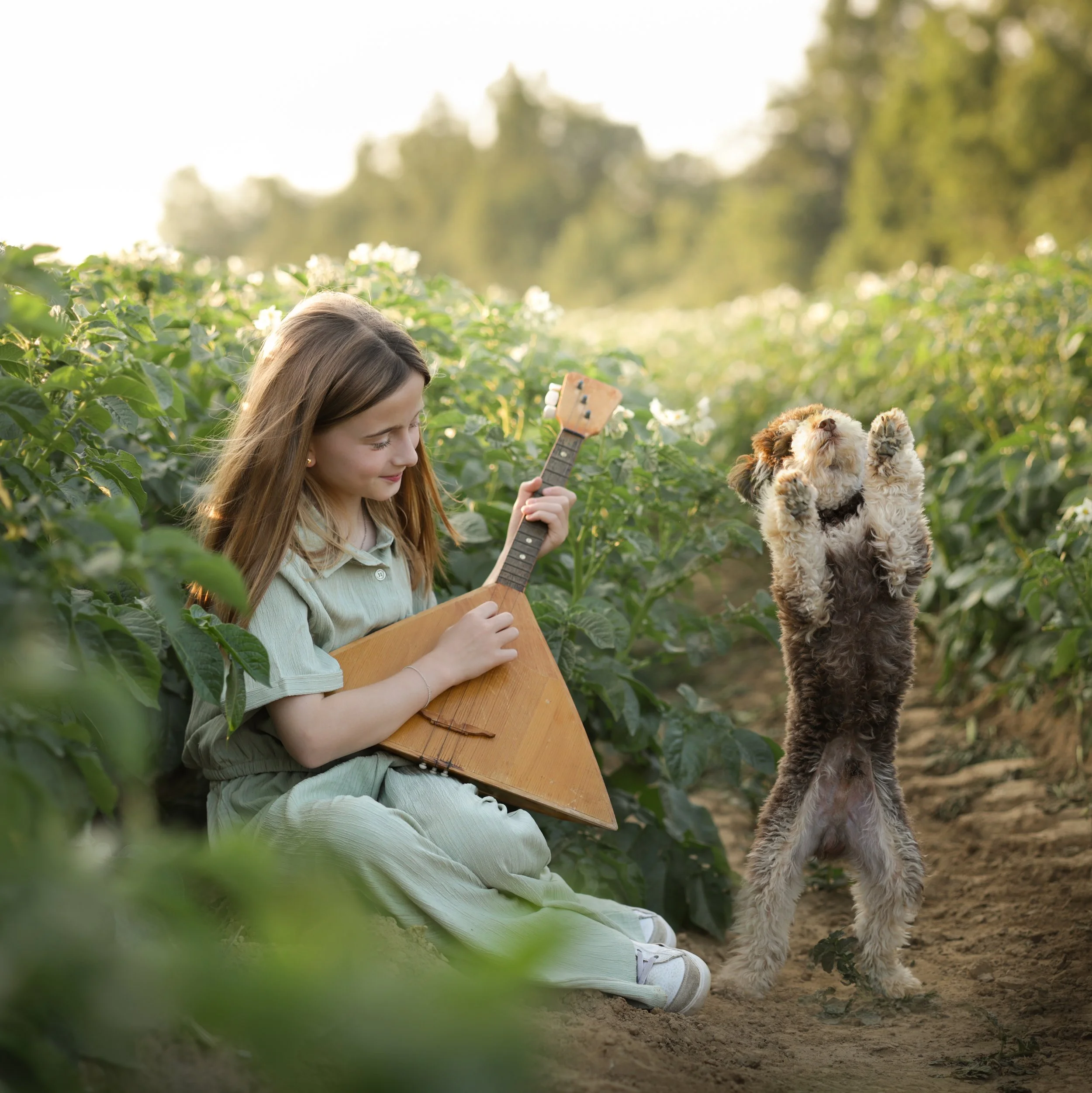 kinderfotografie-dansende-hond-in-veld.jpg